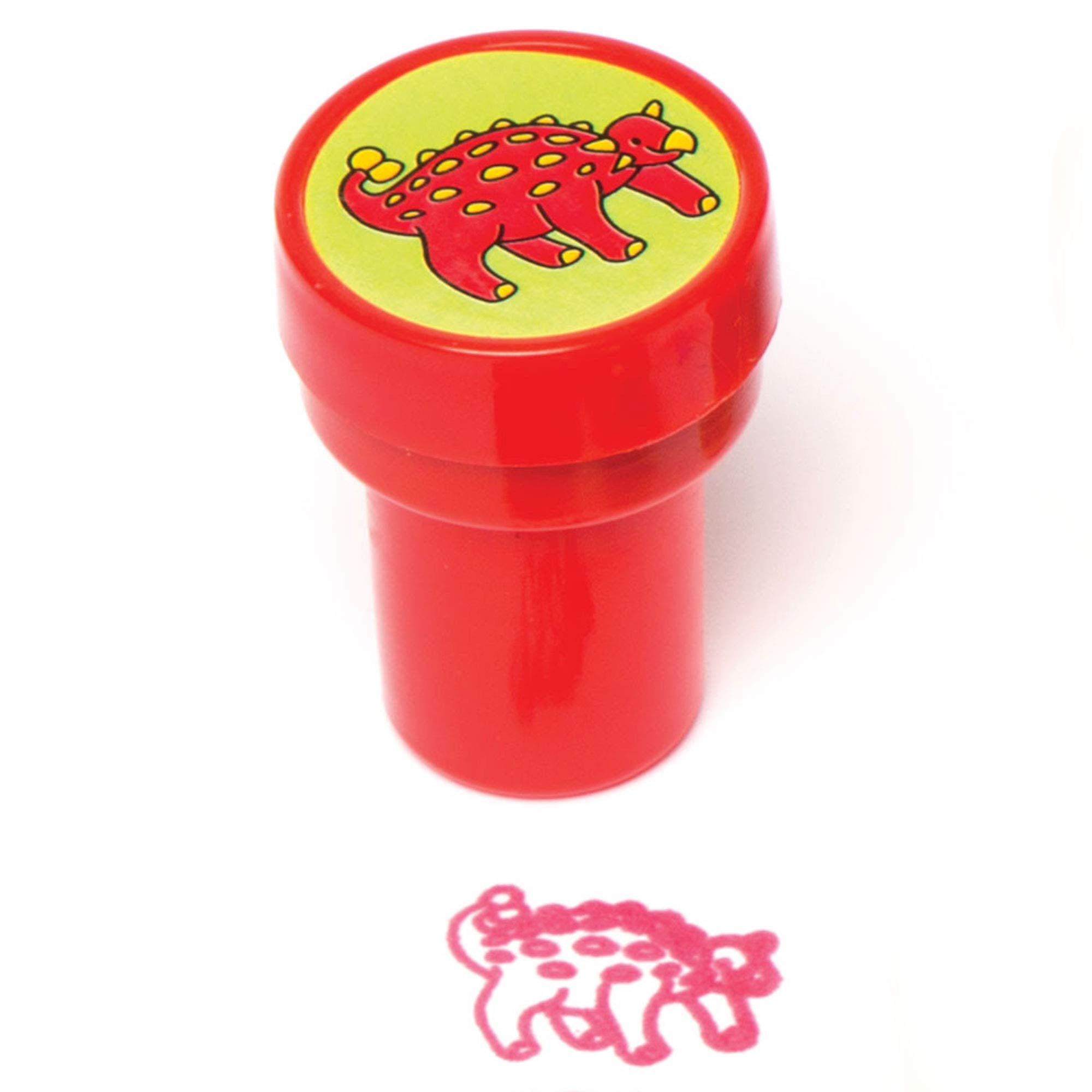 Baker Ross Dinosaur Self-Inking Stampers - Arts & Crafts Toy for Kids, 10-Pack with Assorted Designs