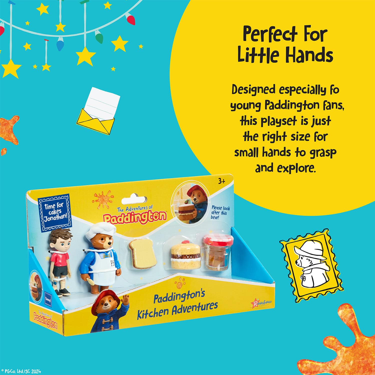 Rainbow Designs Paddington Bear Kitchen Playset - Chef Paddington & Jonathan, Ages 3+