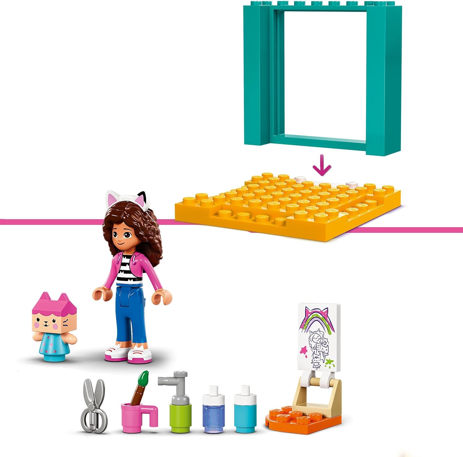 LEGO Gabby’s Dollhouse Crafting with Baby Box Building Set for Kids 4+
