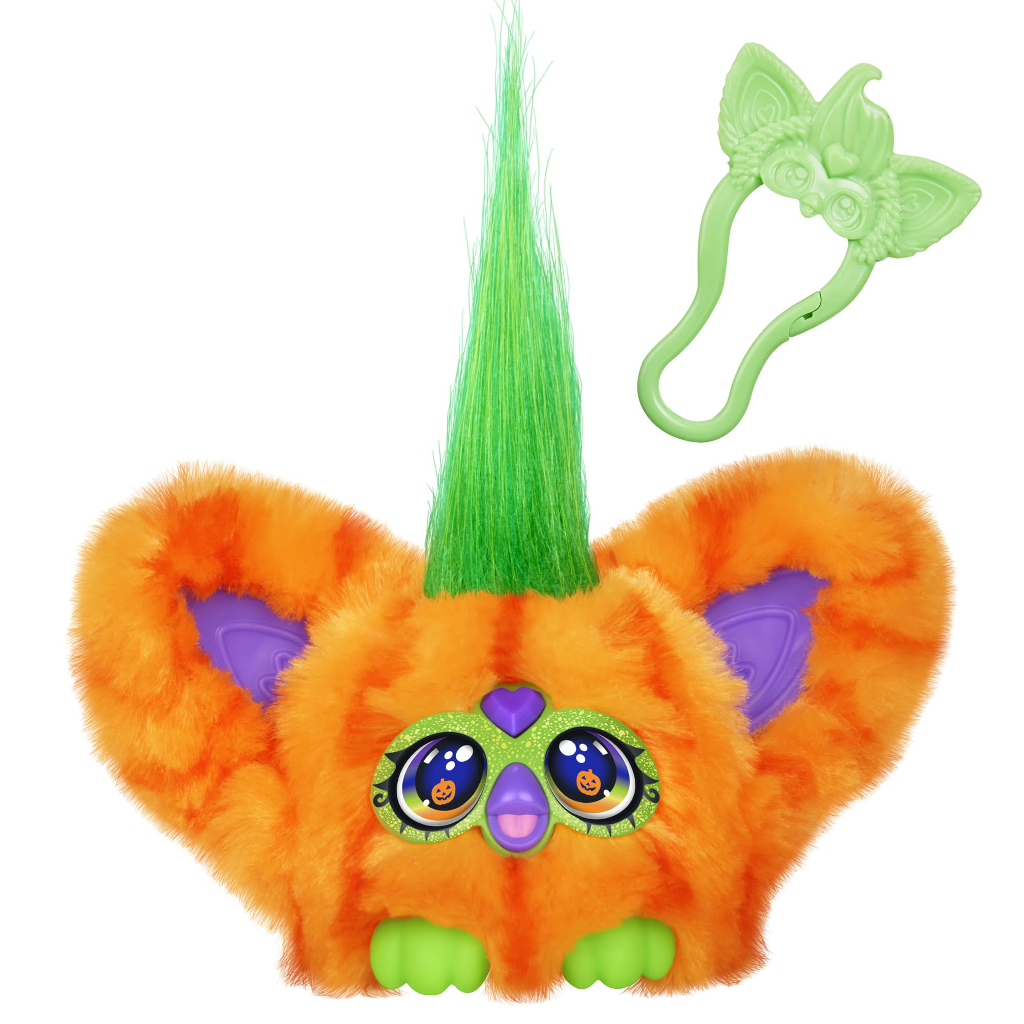 Furby Boo-Kin Mini Interactive Plush Toy with 45+ Sounds & Spooky Autumn Tunes
