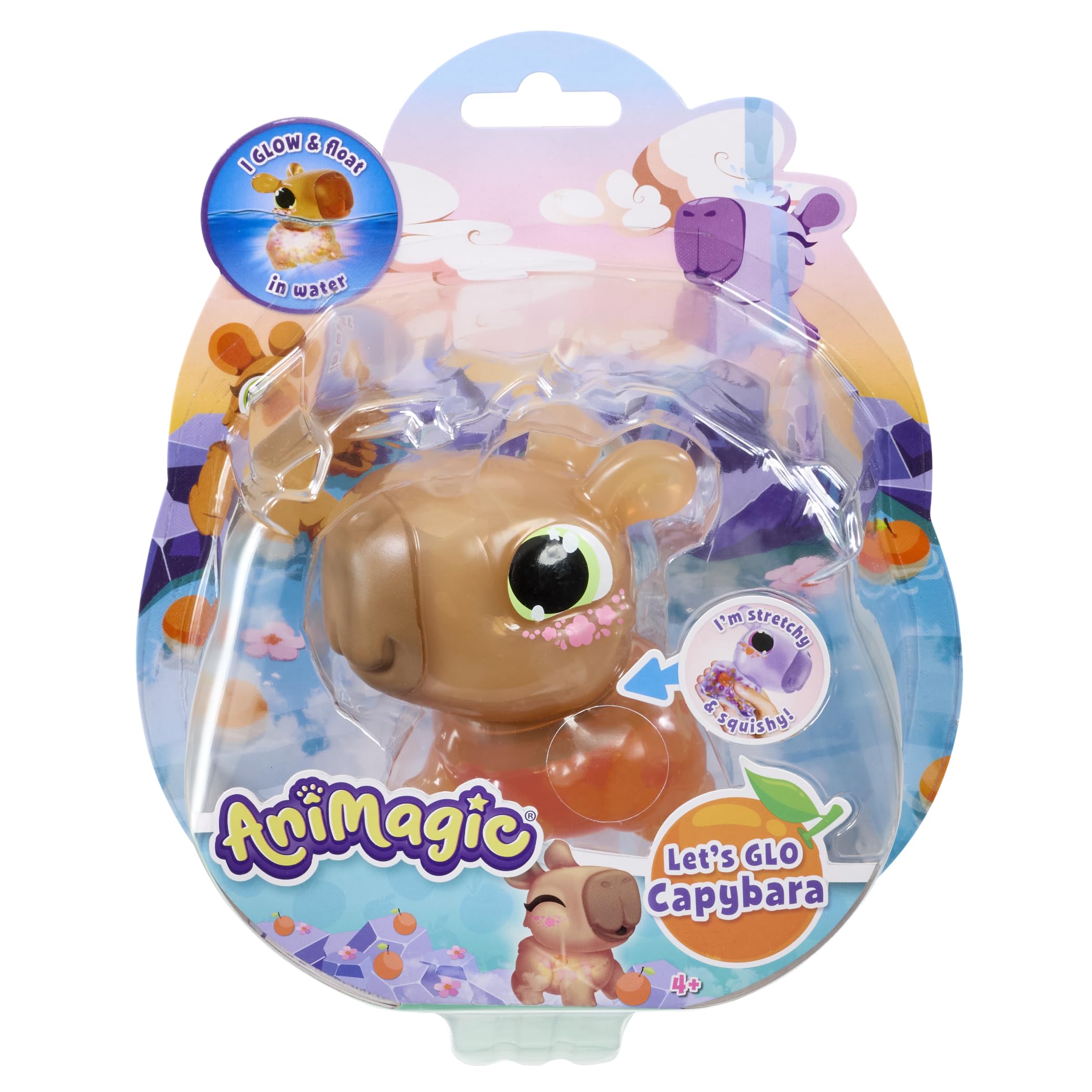 Let's Glo Capybara - Glowing, Floating, Squishy Electronic Pet for Kids 4+