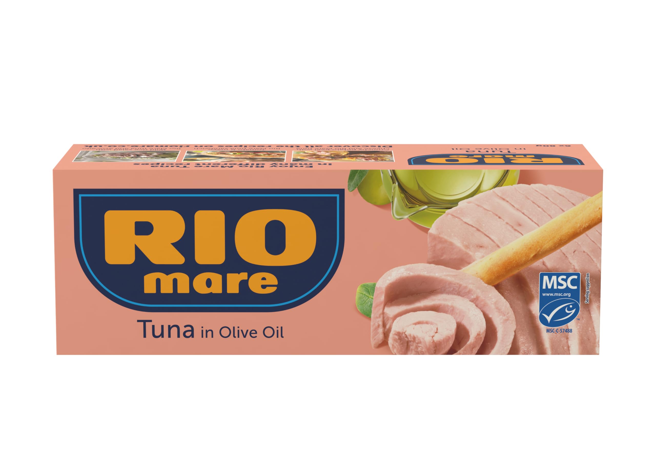 Rio Mare Tuna in Olive Oil, 6 x 80g, Prime Quality Tinned Fish, Italy's Favorite