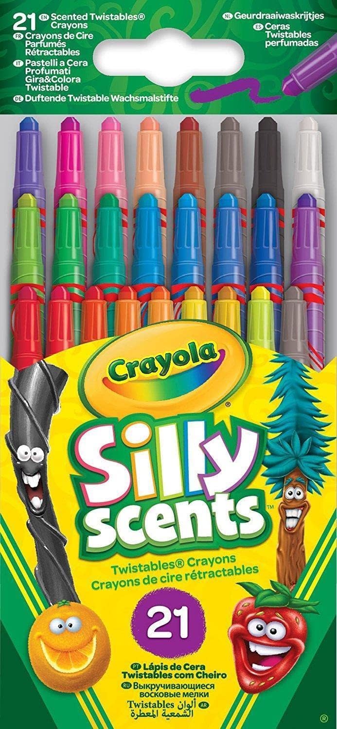 Crayola Silly Scents Mini Twistable Crayons - 21 Scented Colors for Kids 3+