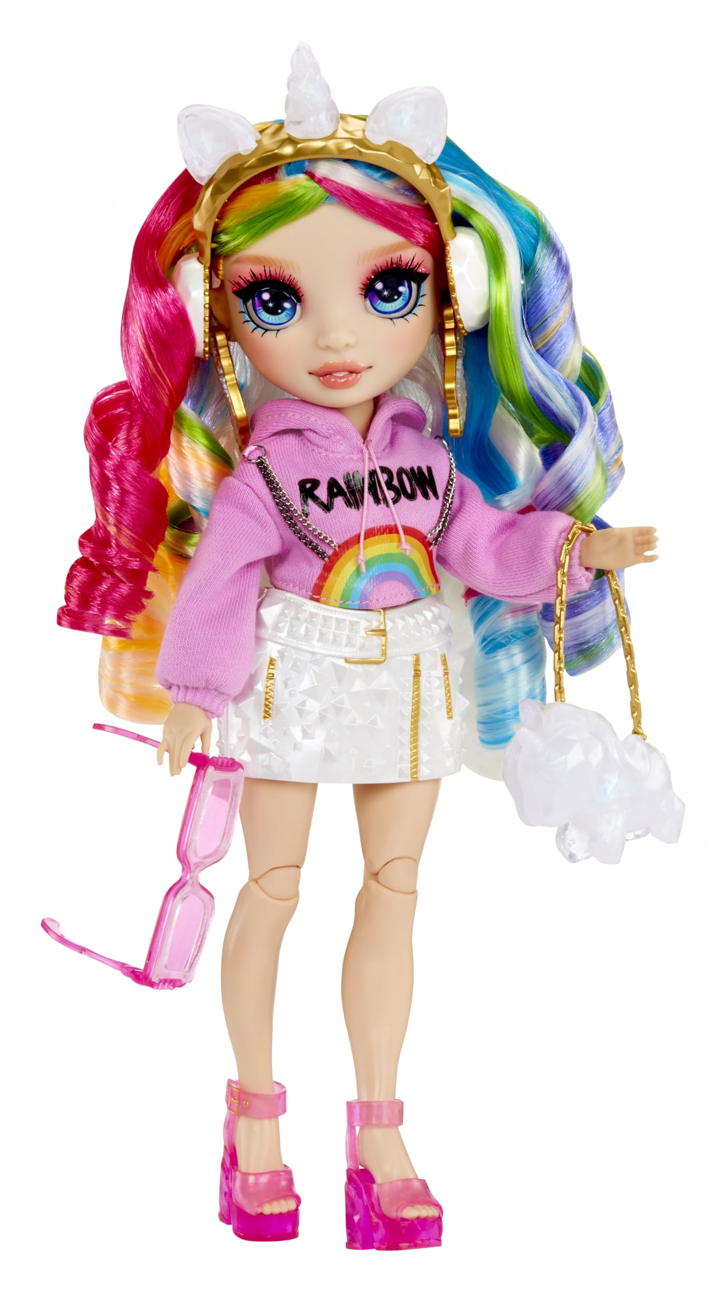 Rainbow High Creative Crystals Amaya - 28 cm Fashion Doll with DIY Crystal Accessory Kit