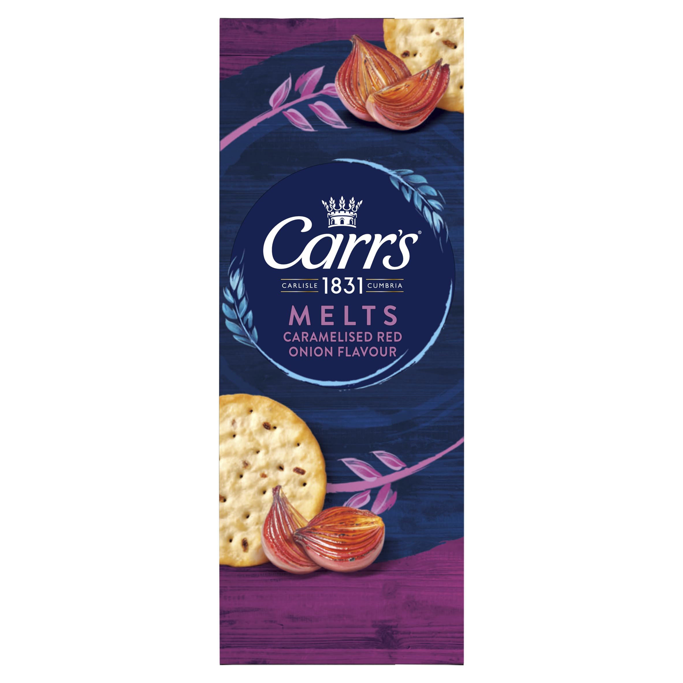 Carr's Melts Caramelised Red Onion Flavour Crackers, 150 g