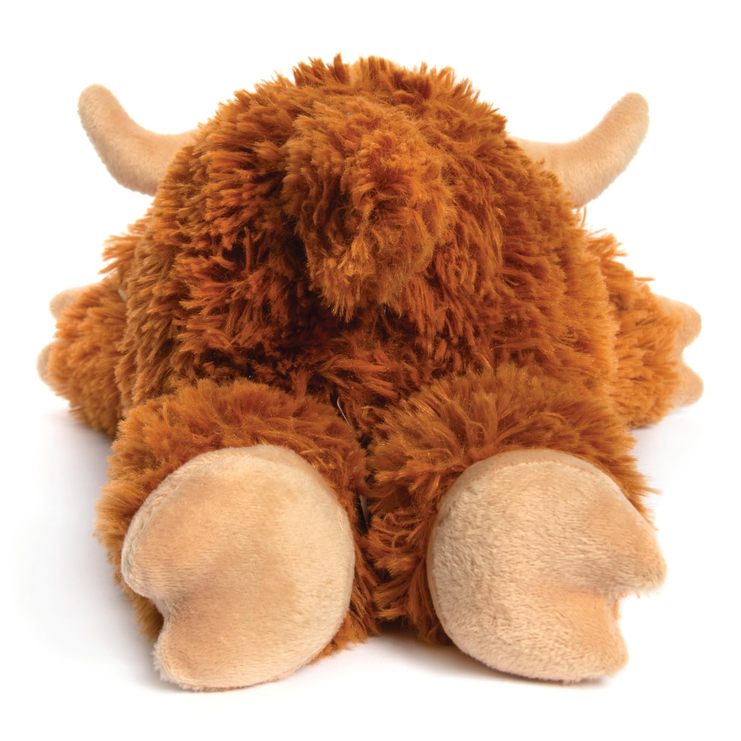 L & P Home & Gifts Recycled Pet Pals Laying Highland Cow - Eco-Friendly Plush Toy