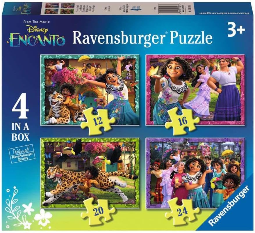 Ravensburger Disney Encanto 4-in-1 Jigsaw Puzzle Set - 72 Pieces, Ages 3+