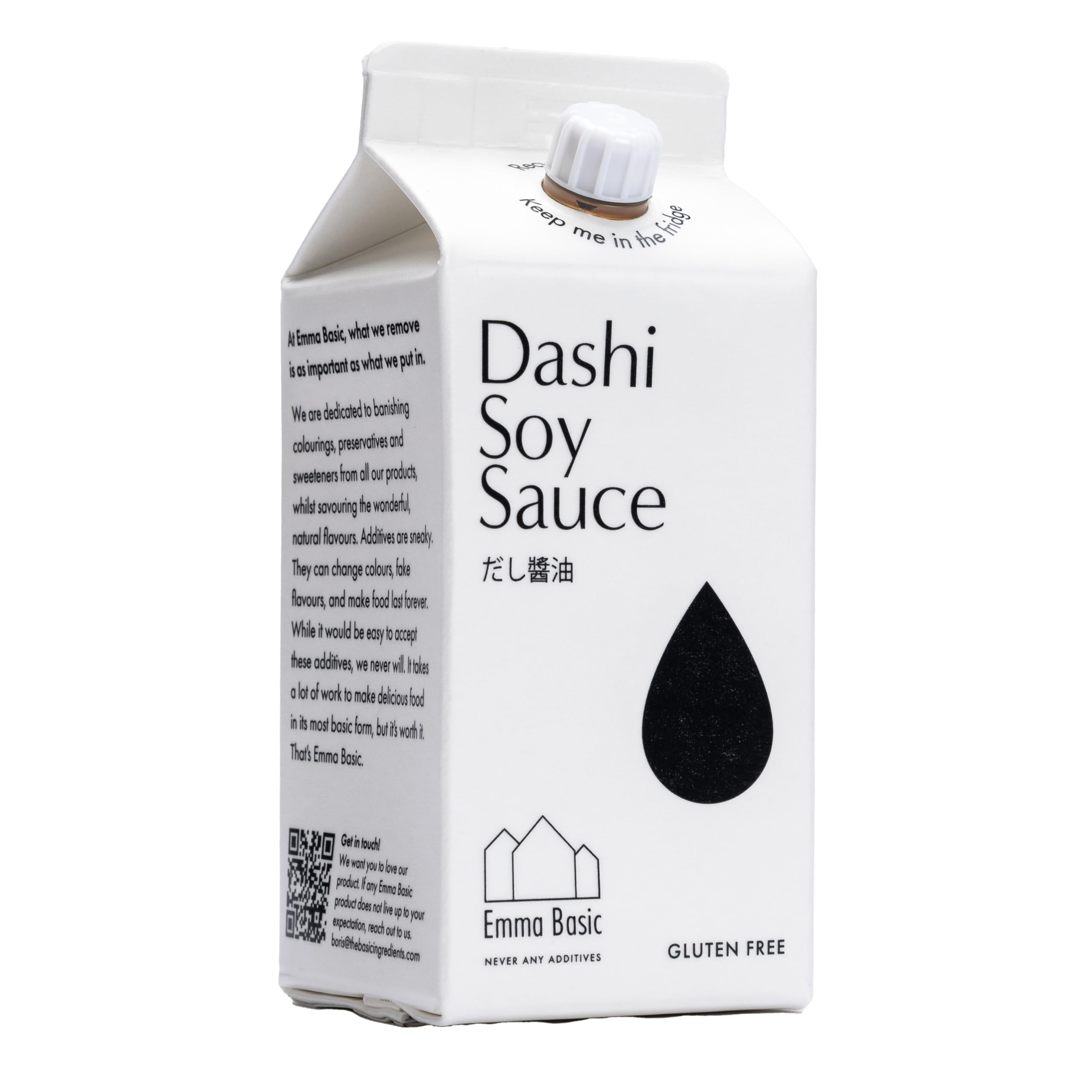 Emma Basic Dashi Soy Sauce 200ml | Gluten Free | Vegan | Umami Rich | No Additives