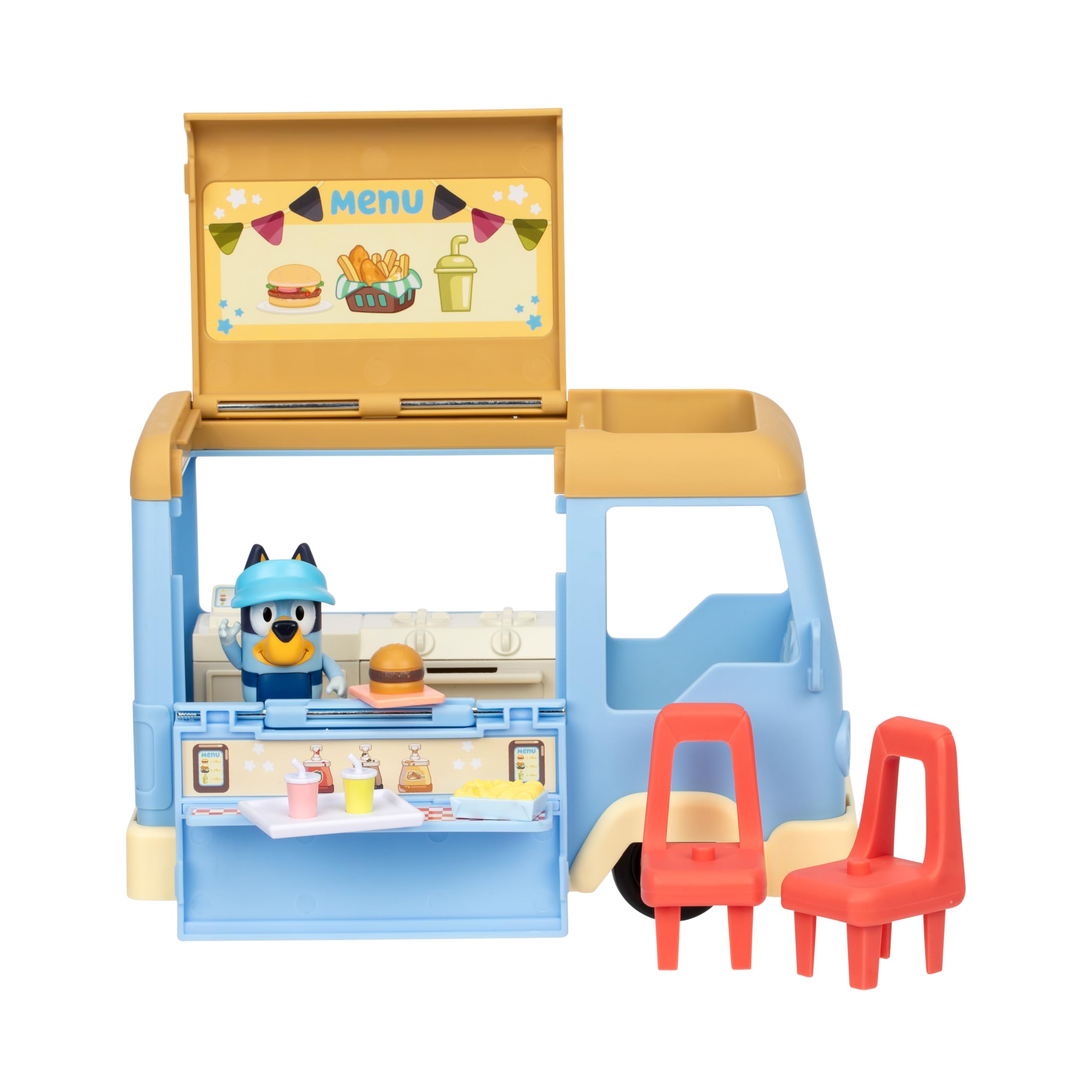 Bluey Transforming Food Truck Playset - Café with Dining Area & Exclusive Figure