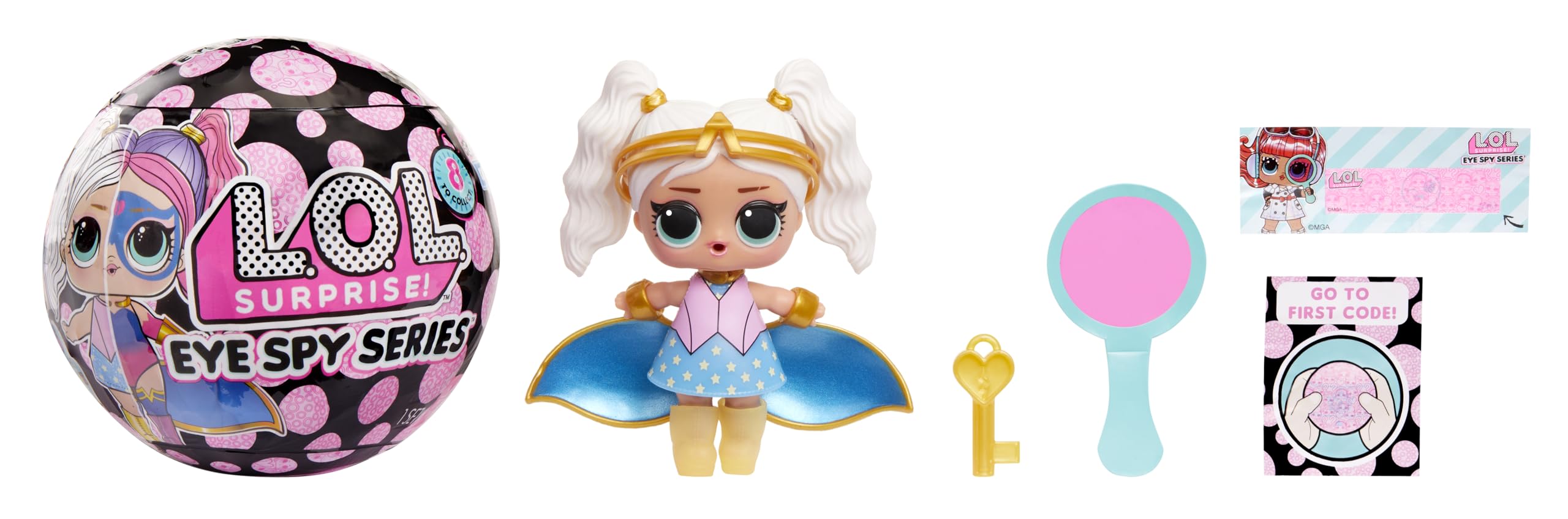 L.O.L. Surprise! Eye Spy Series Tots - 8 Collectible Dolls with Colour-Change Feature & Multiple Surprises