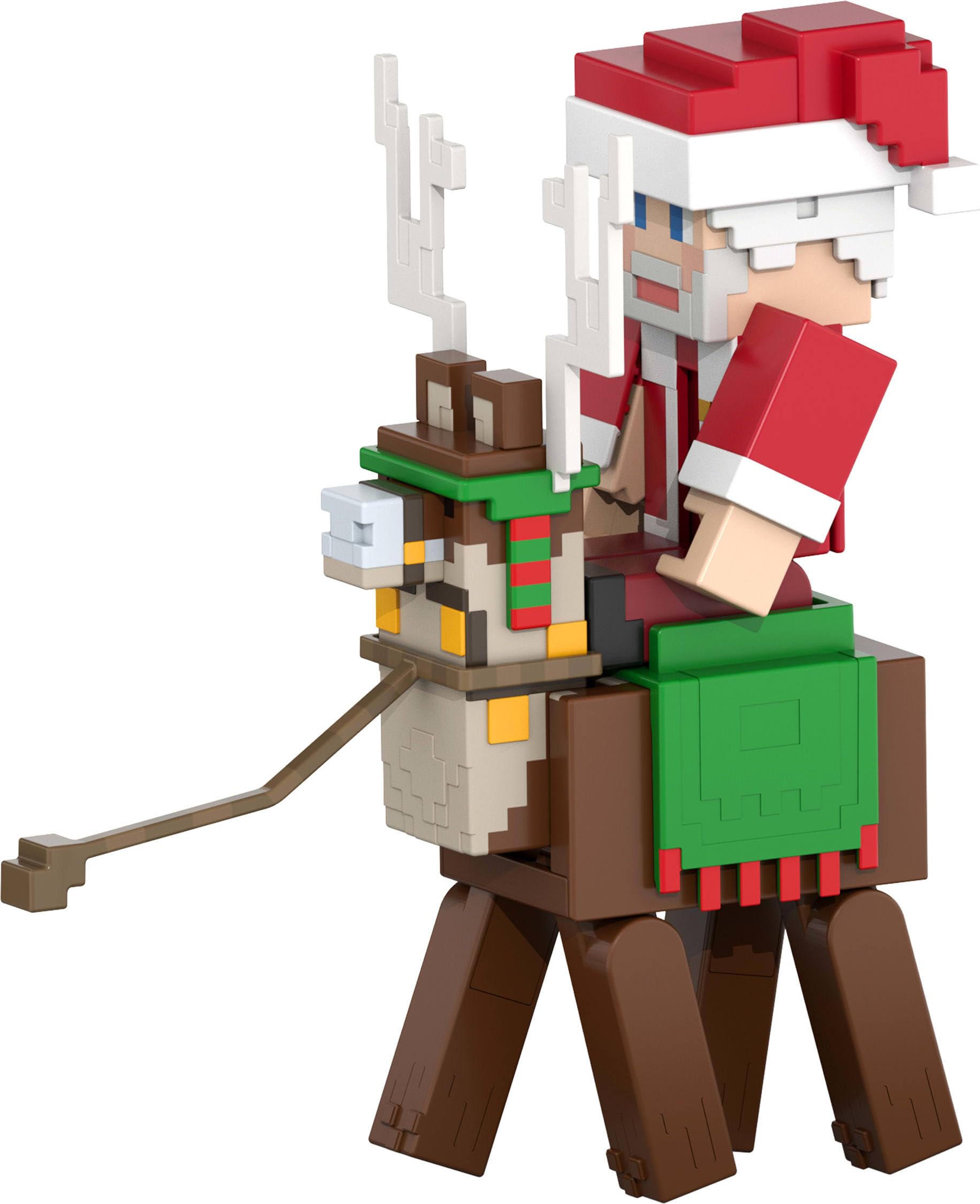 Mattel Minecraft Advent Calendar - 24 Days of Holiday Fun with 3 Action Figures & Accessories