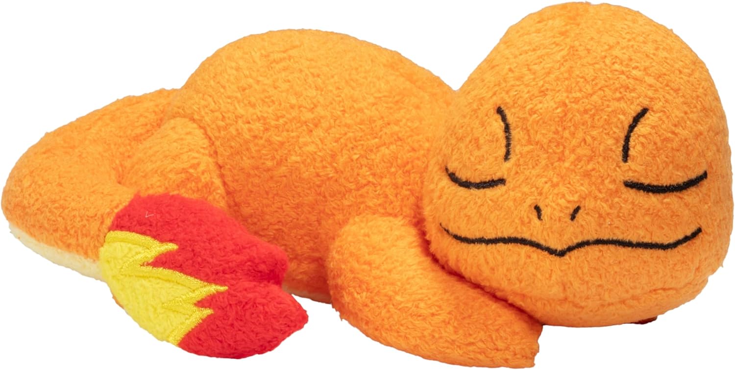 Pokémon Sleeping Plush - 5-Inch Mini Plush with Bulbasaur, Charmander, Squirtle