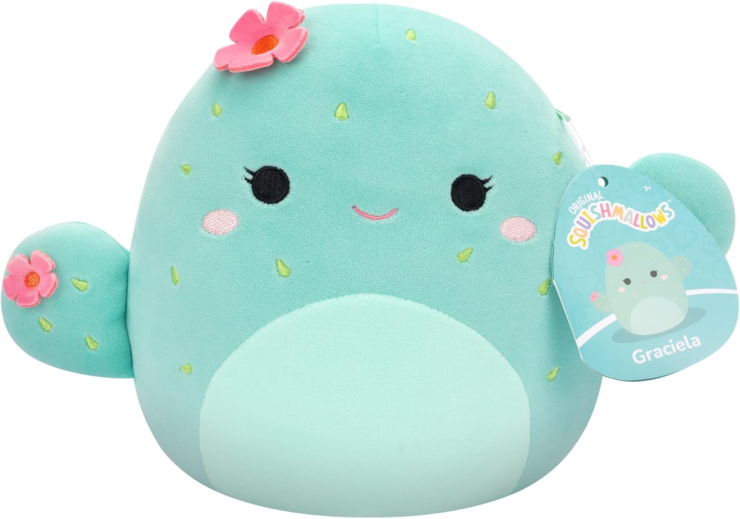 Squishmallows Original 7.5 Inch Plush - Graciela the Mint Barrel Cactus