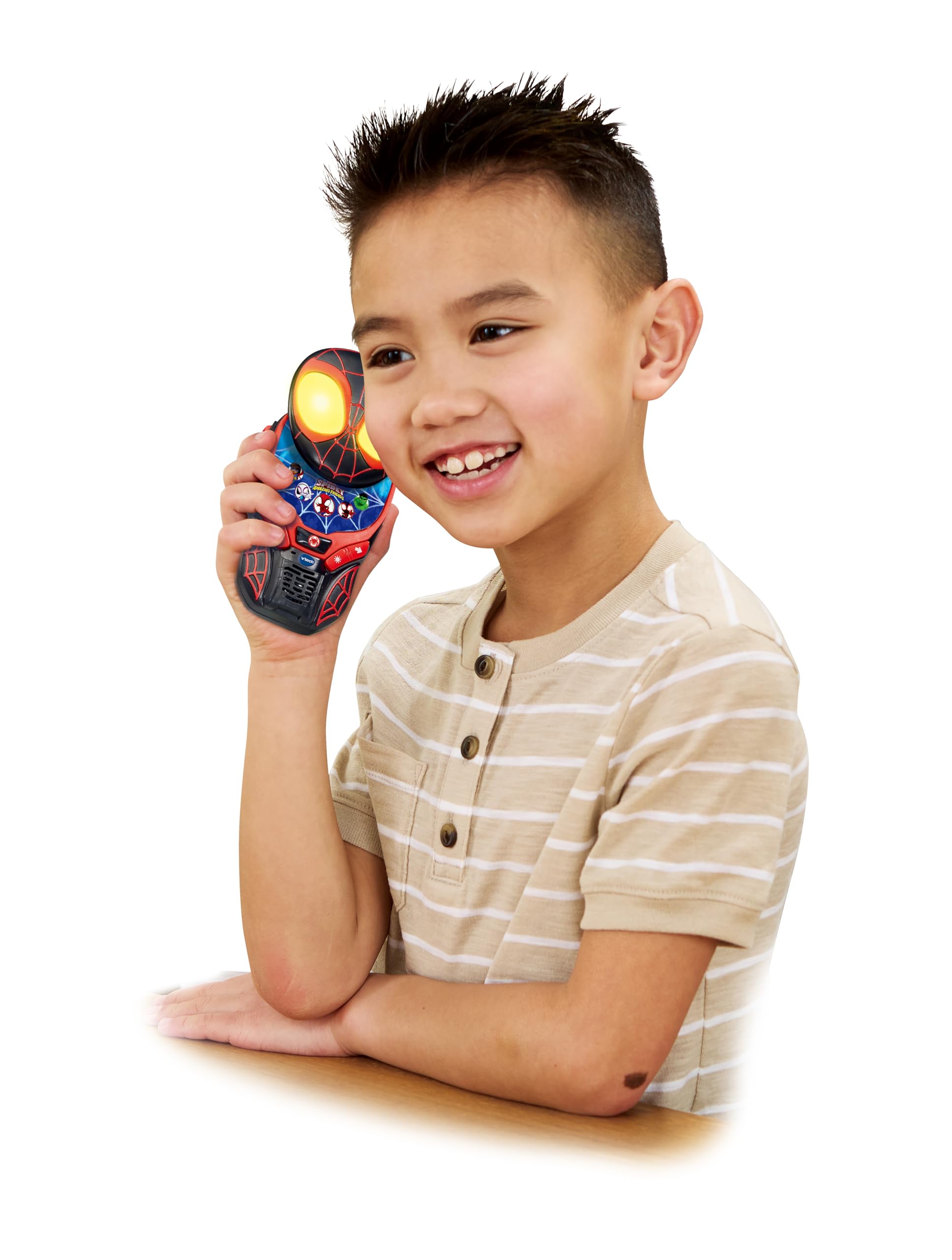 VTech Spidey and His Amazing Friends Spidey-Sense Walkie-Talkies - 500ft Range, Light-Up Eyes, Ages 3-6
