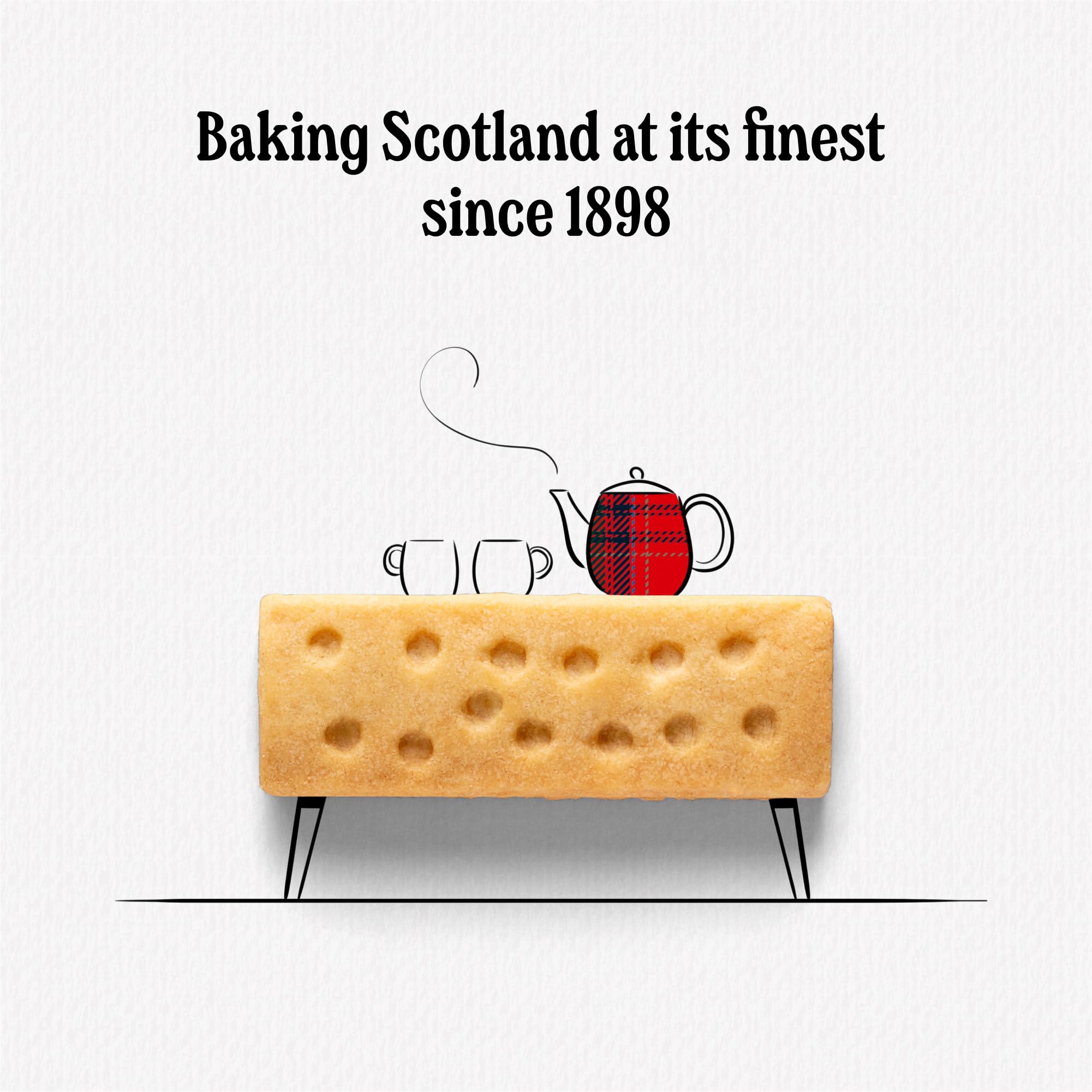 Walker's Shortbread Fruit & Lemon Biscuits – Traditional Scottish Recipe, 9 Biscuits in Red Tartan Carton