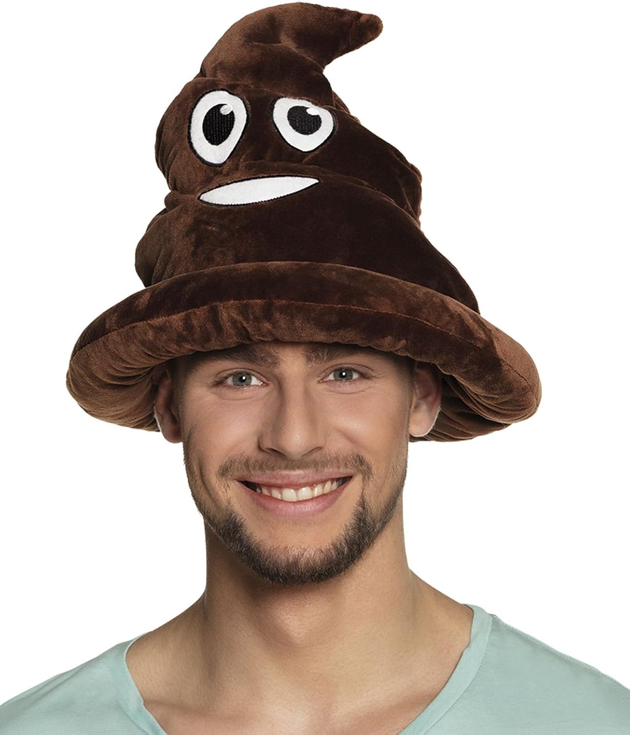 Boland Shithead Plush Face Hat Brown One Size
