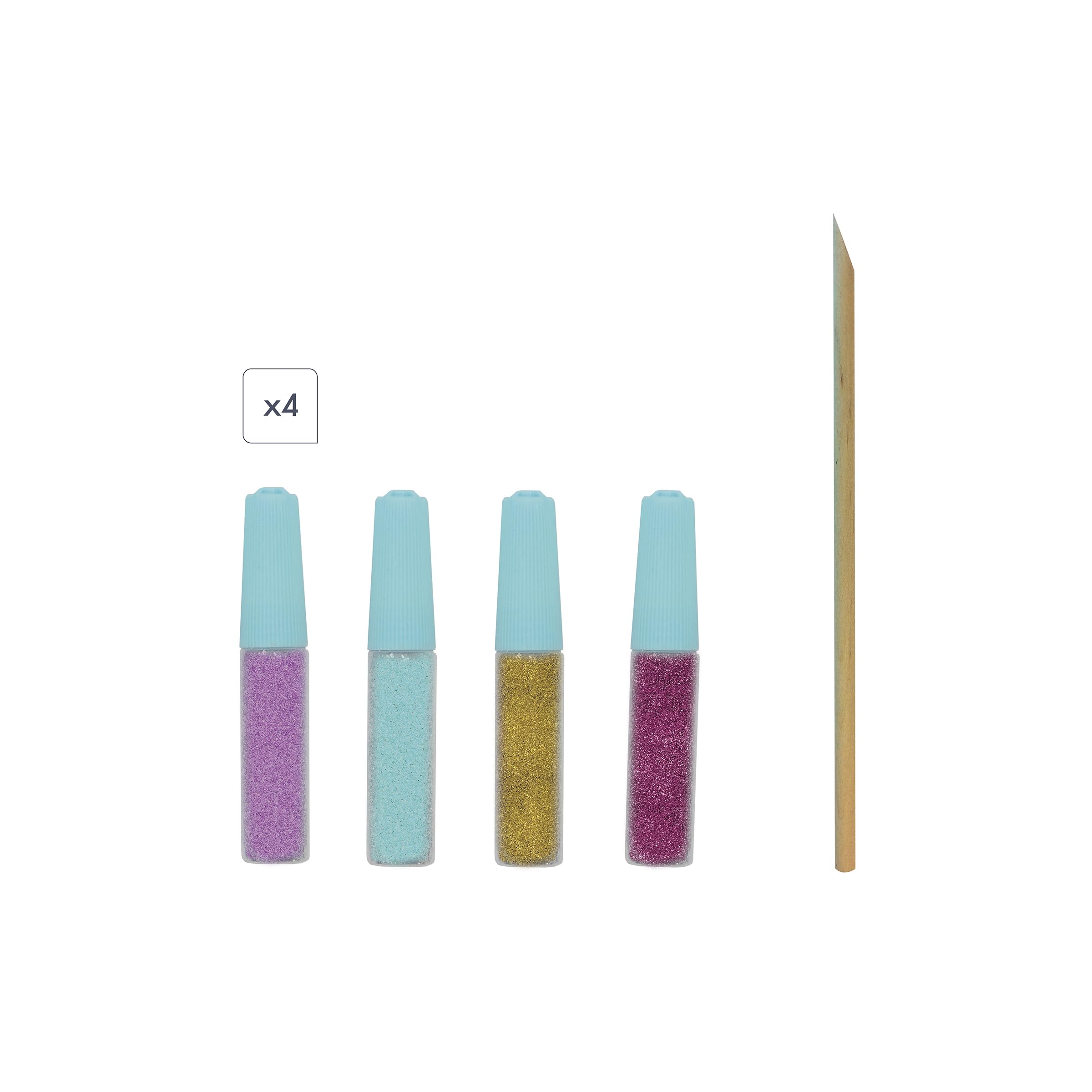 Janod Sparkling Glitter and Sand Animals - Children's Craft Activity Kit