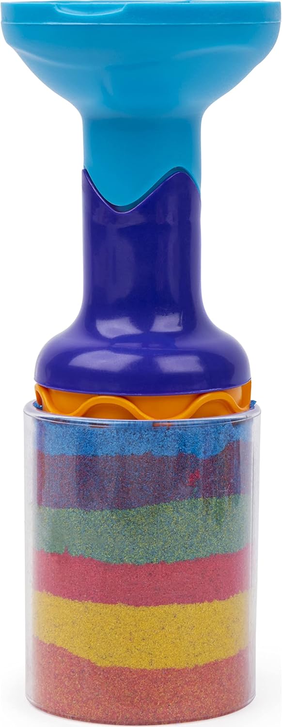 Kinetic Sand Rainbow Mix Set - 382g with 6 Tools for Kids 3+