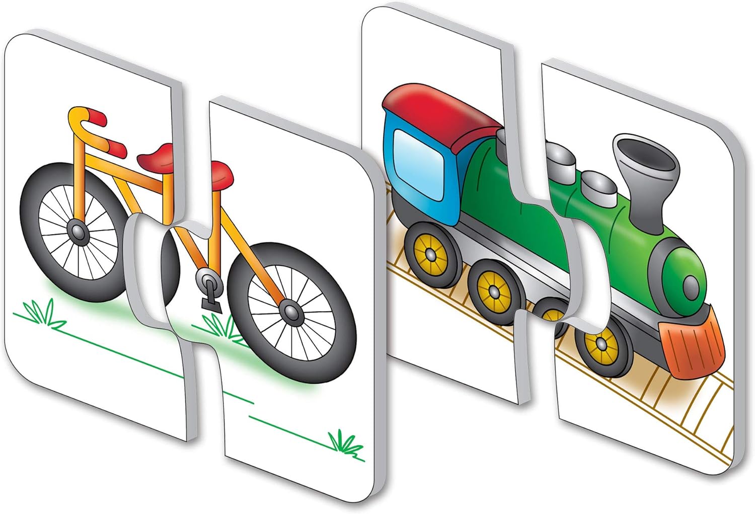 My First Match It! Things That Go Puzzle Set - Educational Vehicle Puzzles for Toddlers 2-5 Years