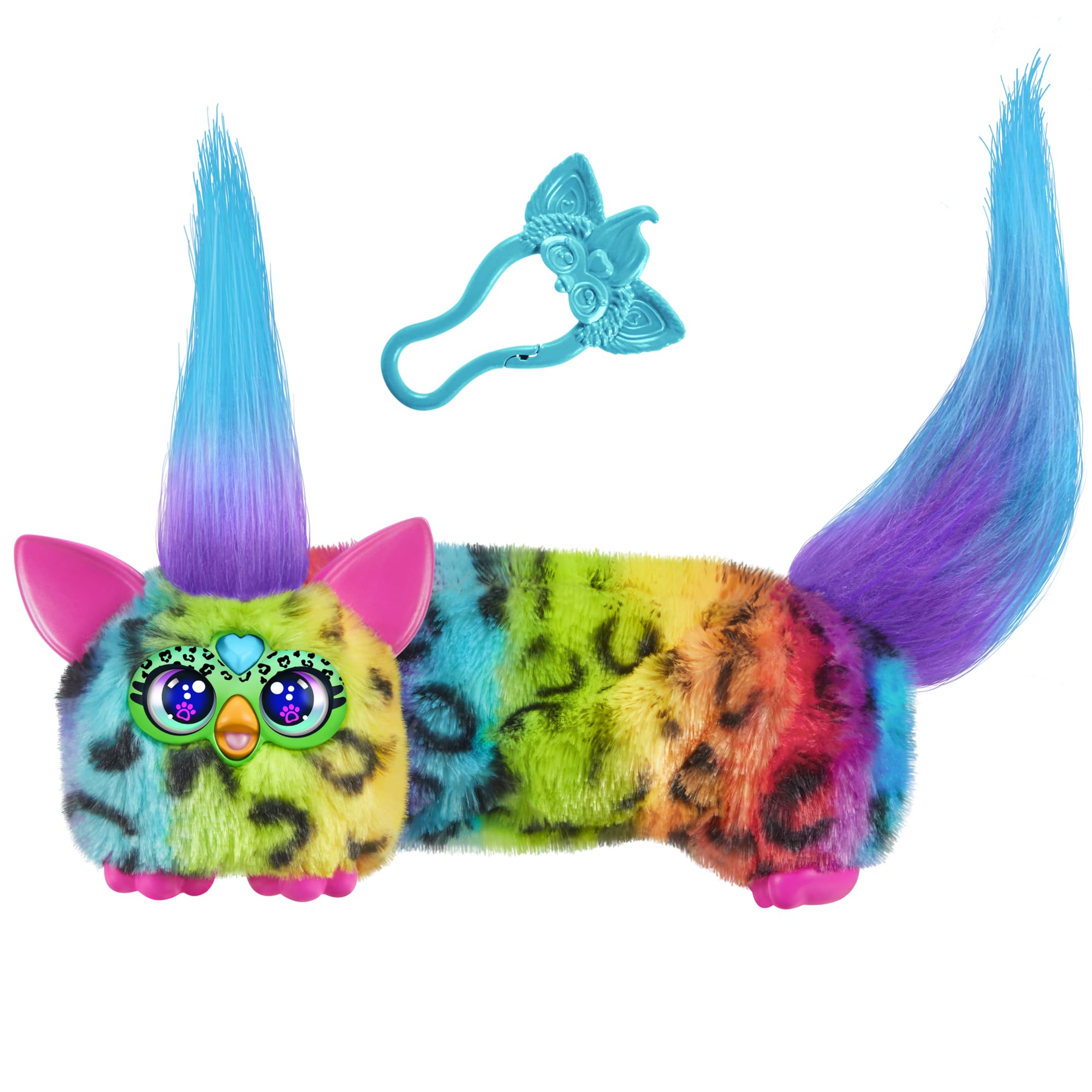 Rain-Bow-Kat DJ Furblets Plush Toy - Interactive Musical Stretchable Figure for Kids 6+