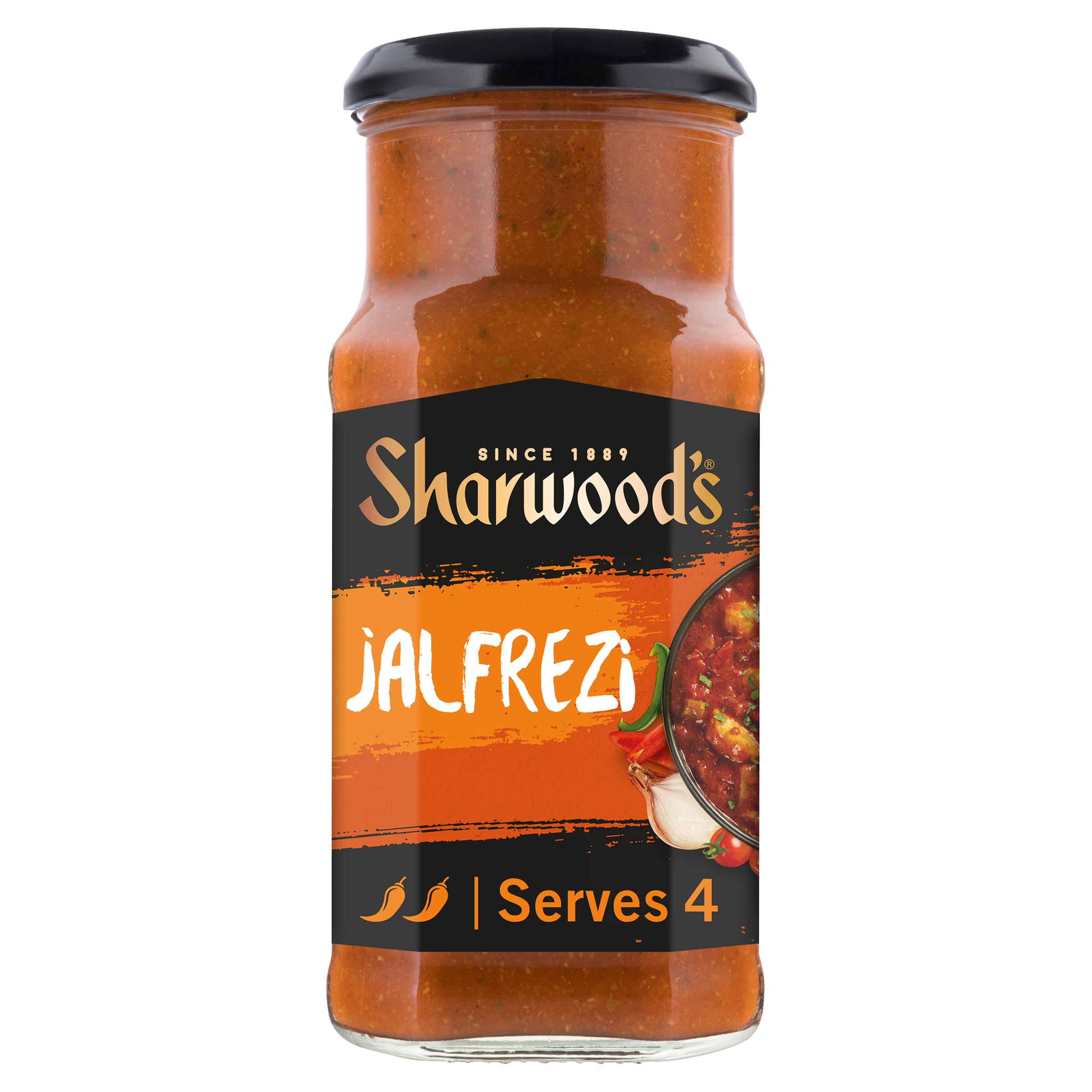 Sharwood's Jalfrezi Medium Curry Cooking Sauce – Fiery Tomato & Pepper Blend