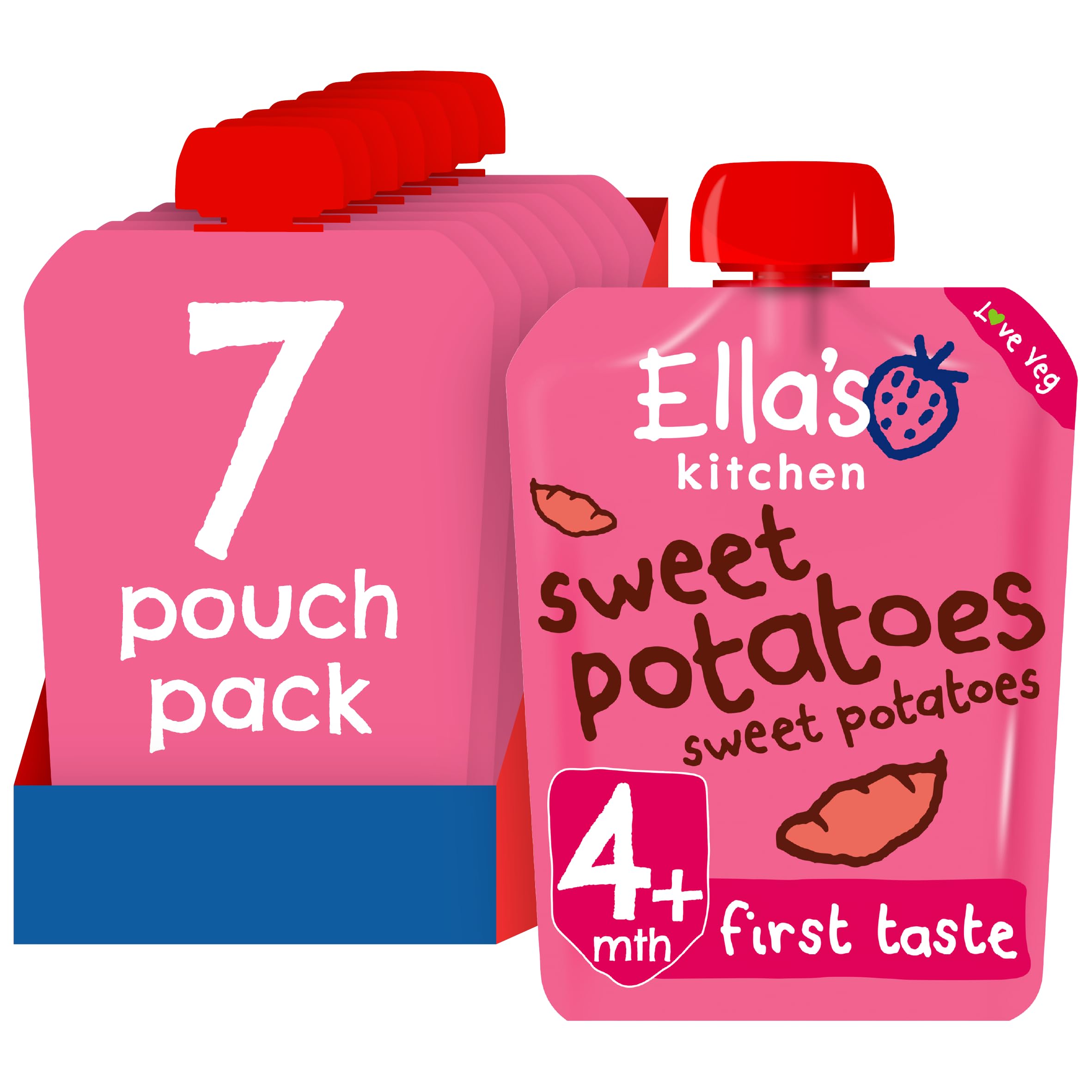 Ella's Kitchen - Organic First Taste Sweet Potato Puree 70 g (Pack of 7)