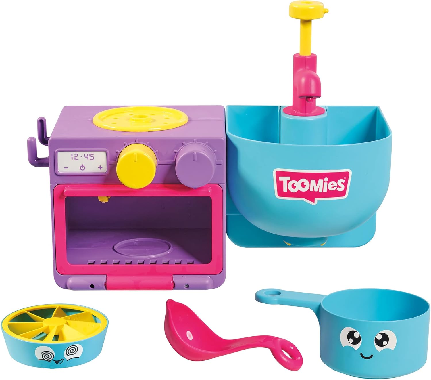 Toomies Bubble & Bake Bathtime Kitchen - 2 in 1 Bubble Making & Pretend Play Set for Toddlers 18M+
