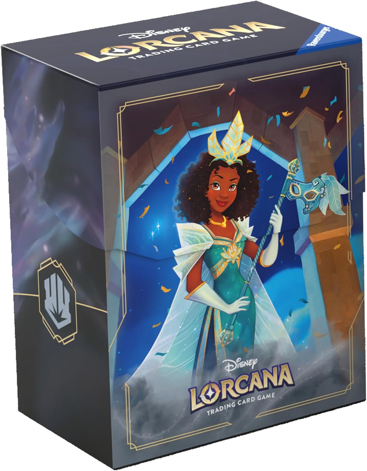 Ravensburger Disney Lorcana TCG Deck Box - Secure Card Storage for 80 Sleeved Cards