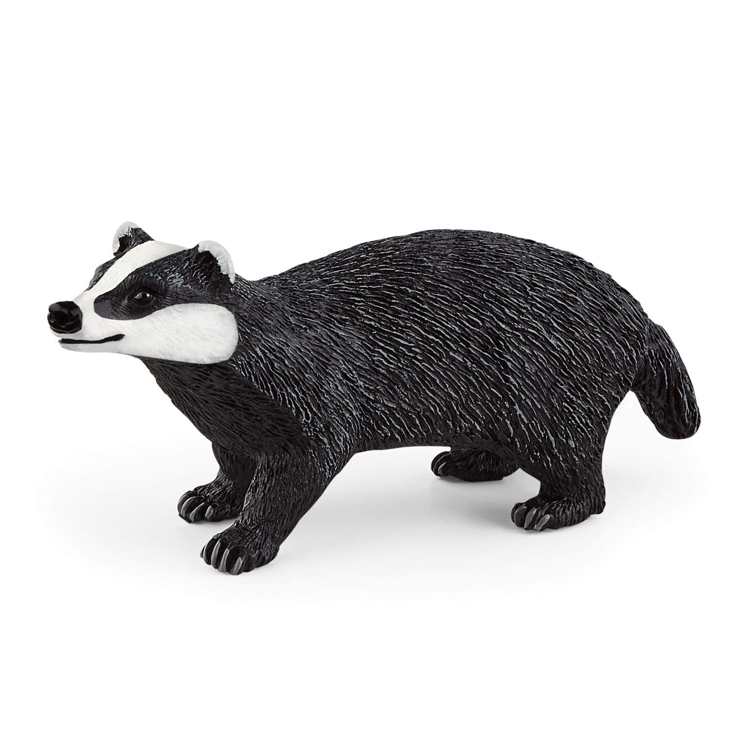 SCHLEICH Badger Figure - Wildlife Animal Toy for Kids 3-8 Years