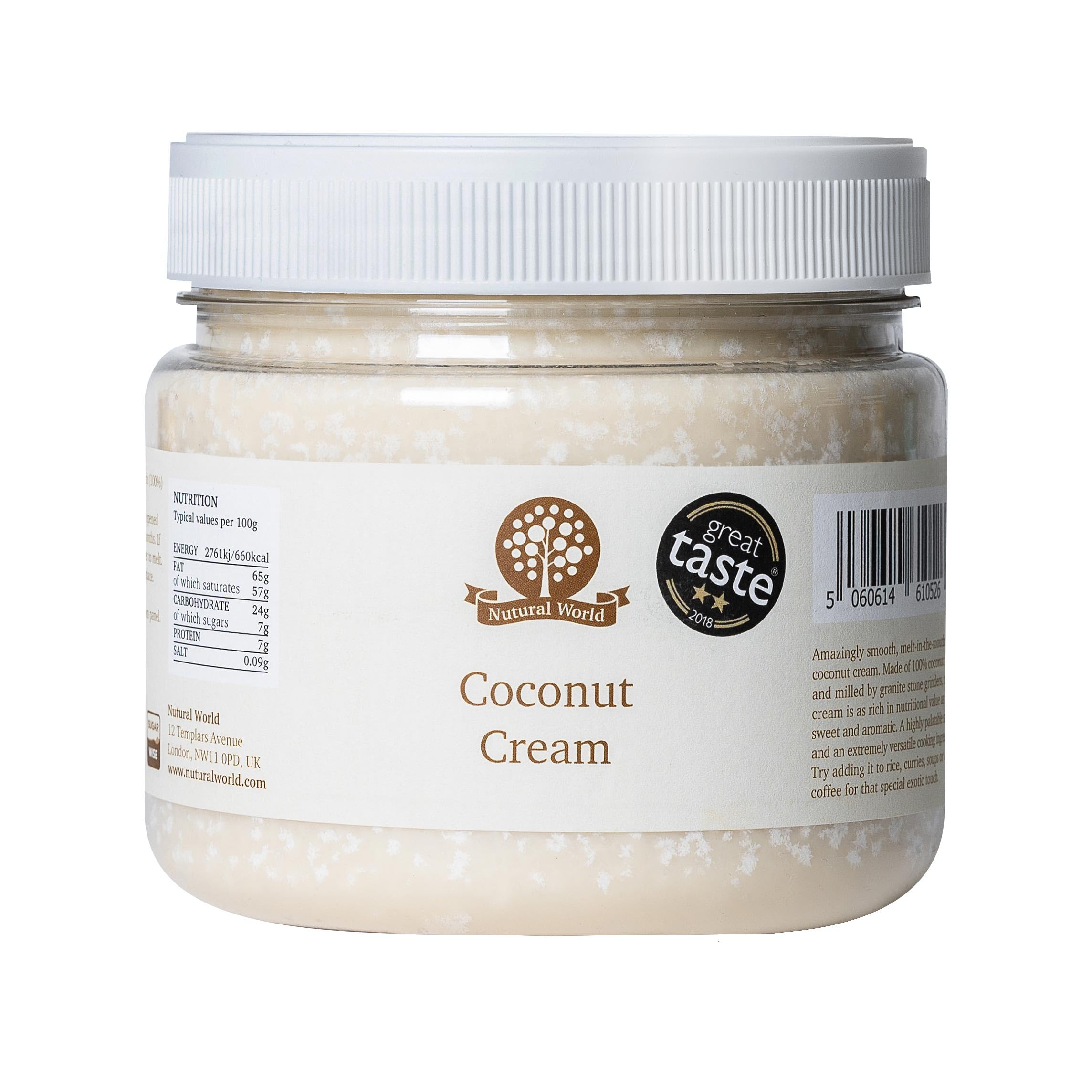 Nutural World - Coconut Cream (1kg) - Great Taste Award Winner