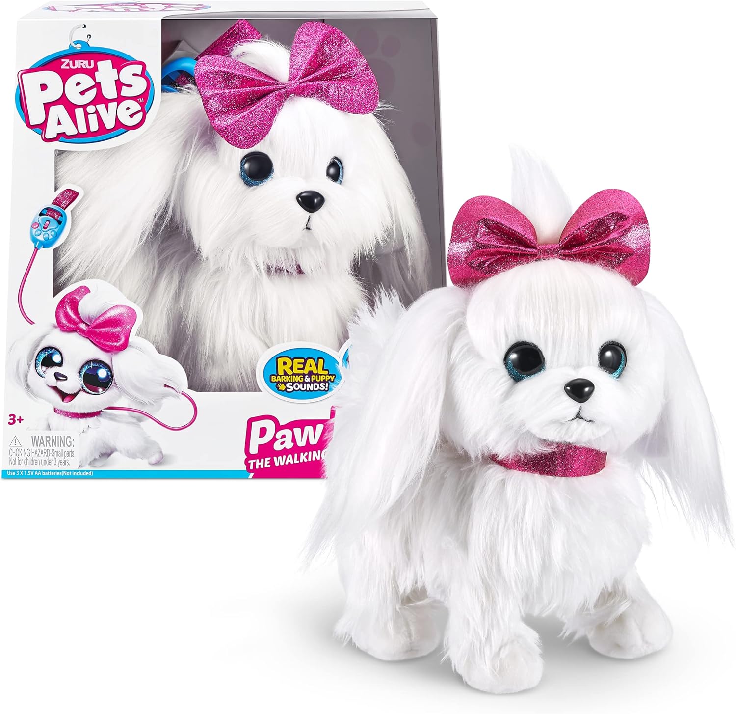 Lil" Paw Paw The Walking Puppy - Robotic Plush Toy with Realistic Movement & Leash Control