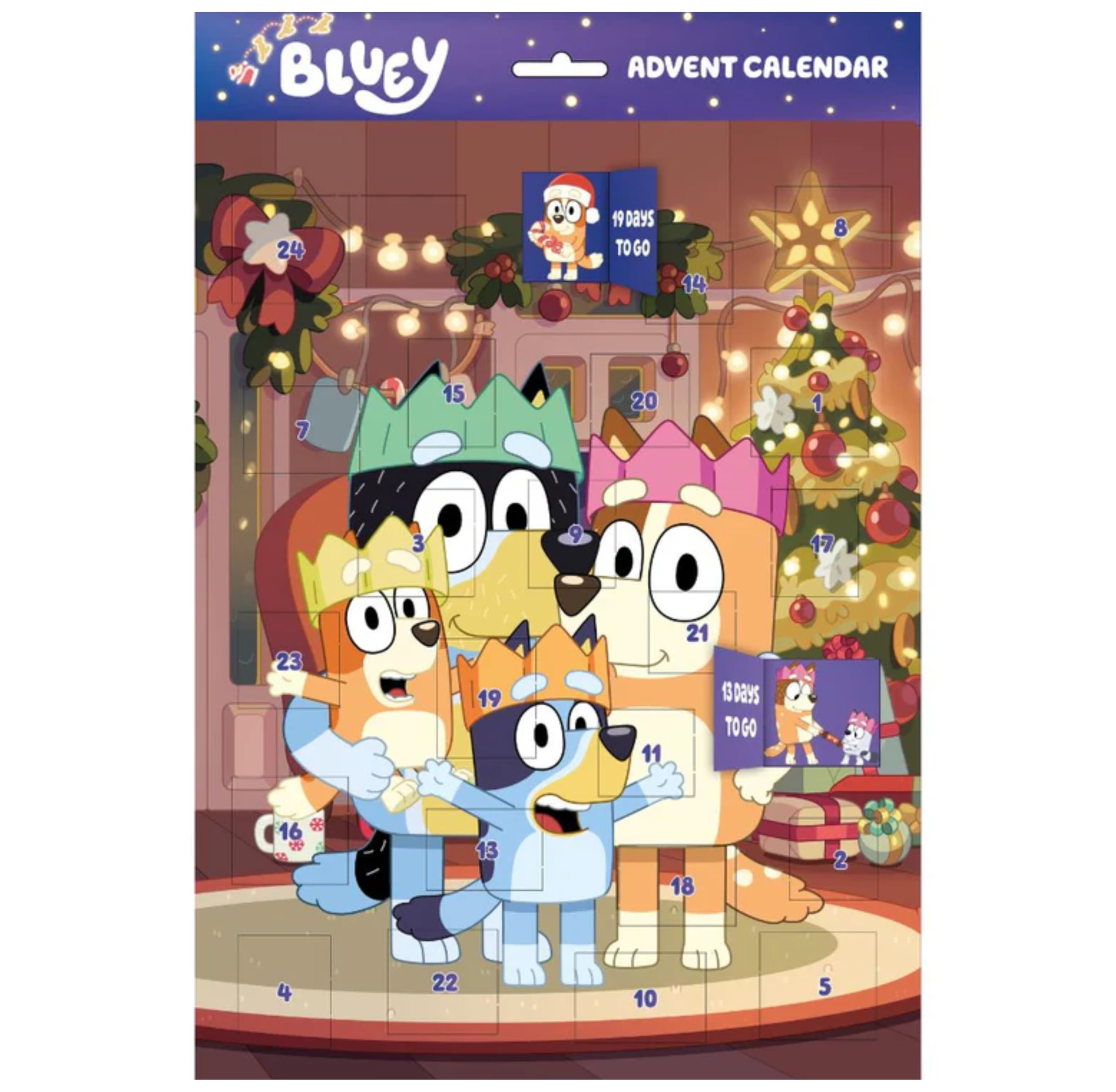 Bluey Advent Calendar for Kids – 24-Day Non-Chocolate Toy Countdown