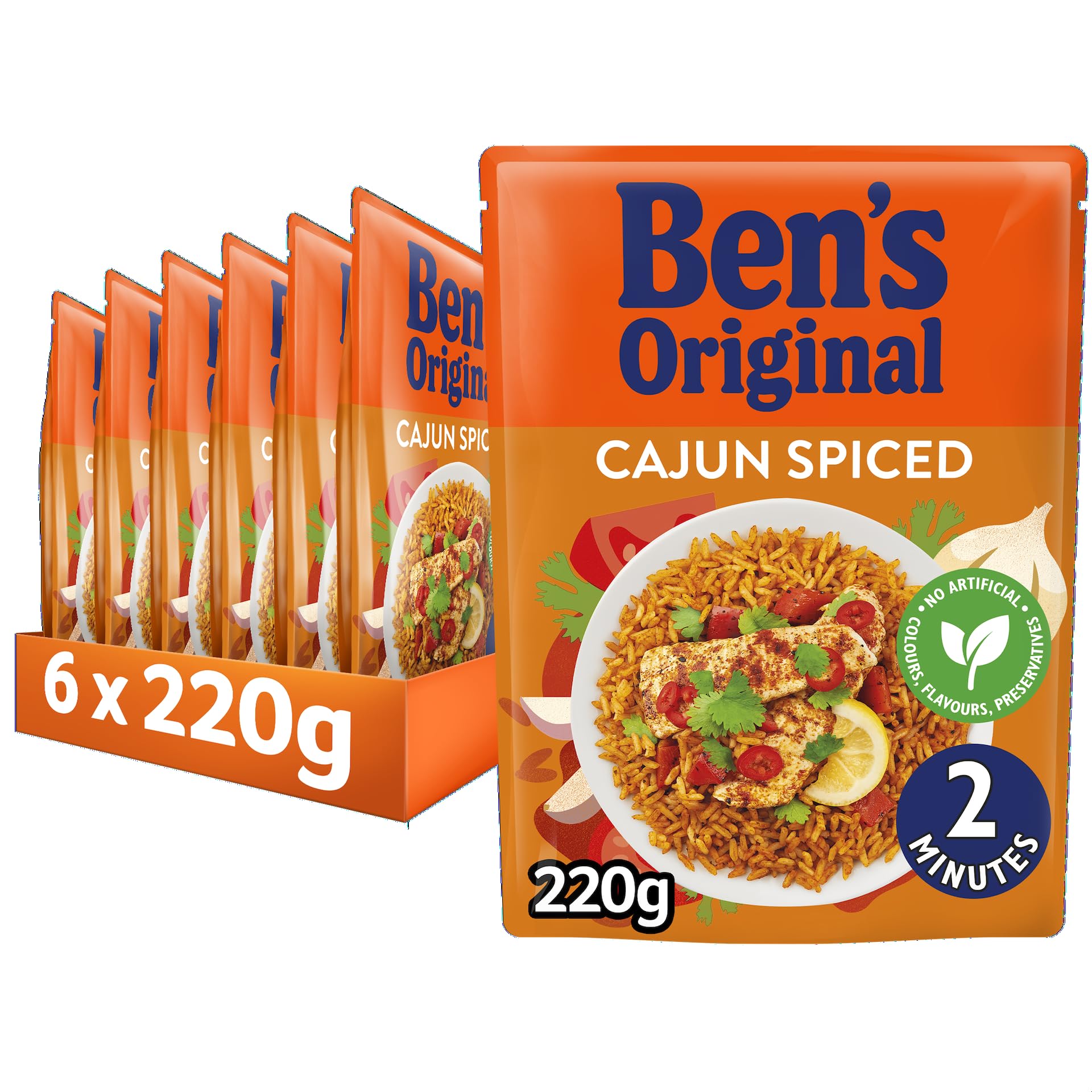 Ben's Original - Cajun Spiced Microwave Rice 6 x 220g