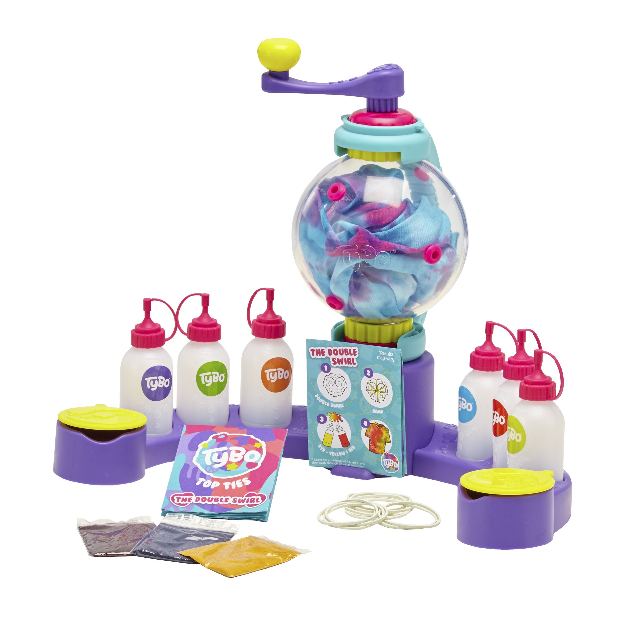 Tybo Design Studio - Mess Free Tie Dye Kit for Kids Ages 6+