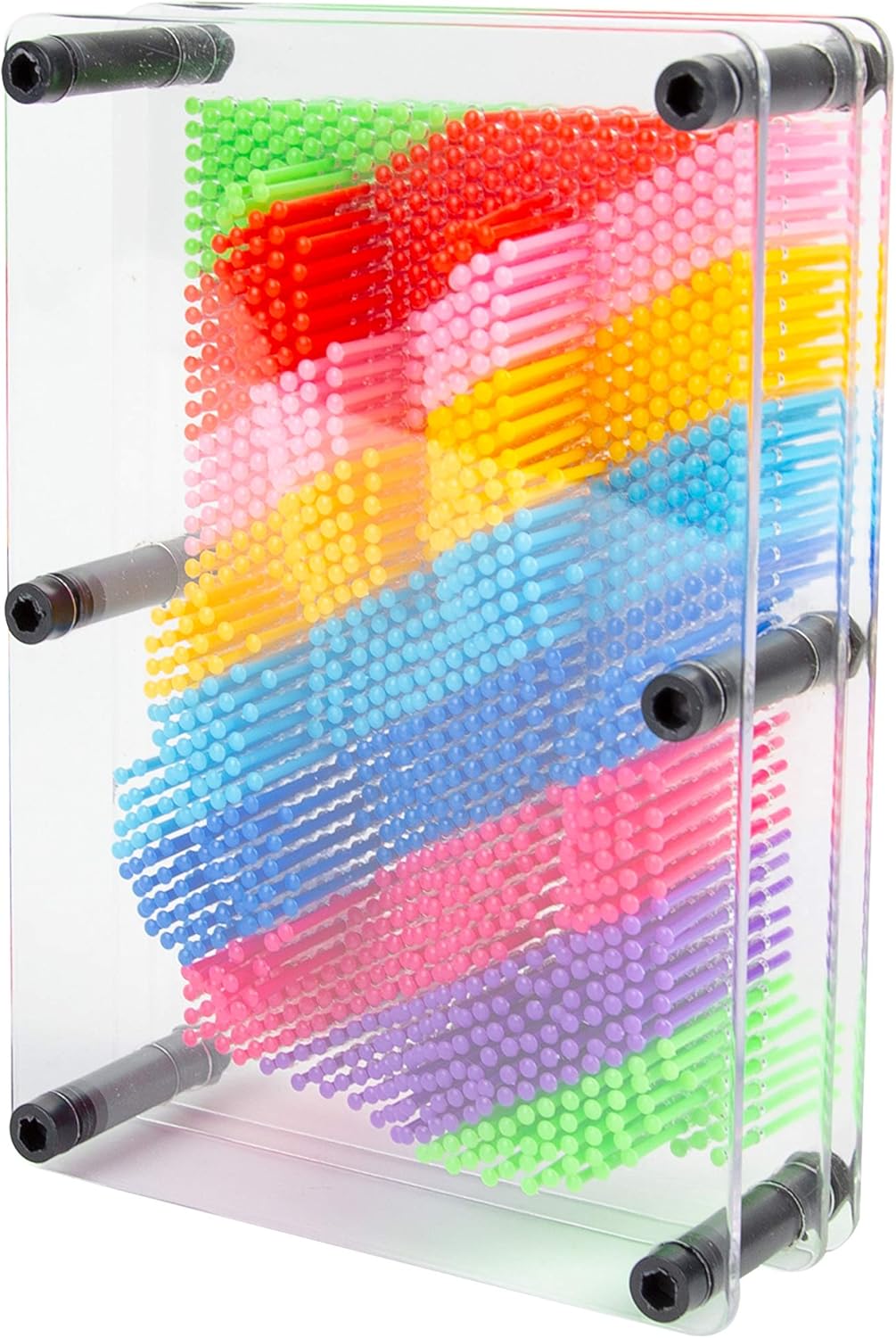 Global Gizmos 45149 Rainbow Pin Art Impression Toy