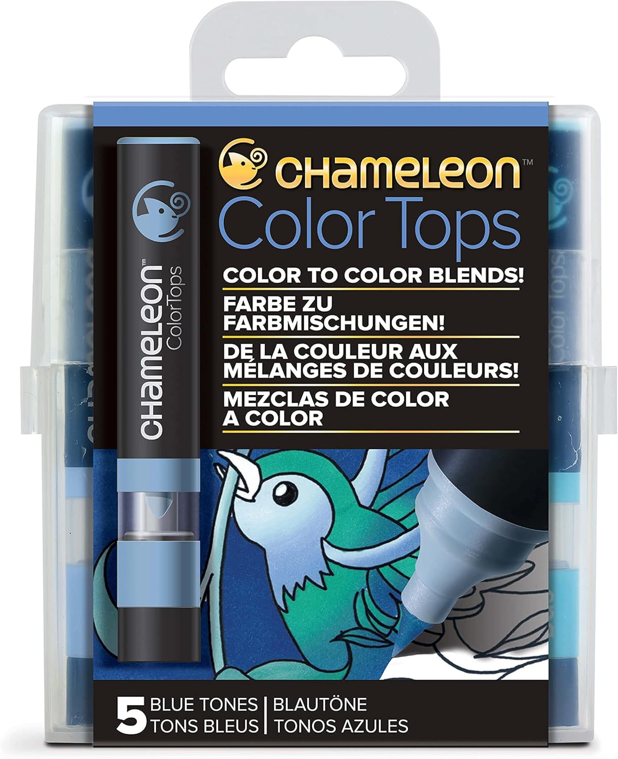 Chameleon - Blue Tones Color Blending Set Color Tops (BL2, BL4, BL7, BG1, BG3)