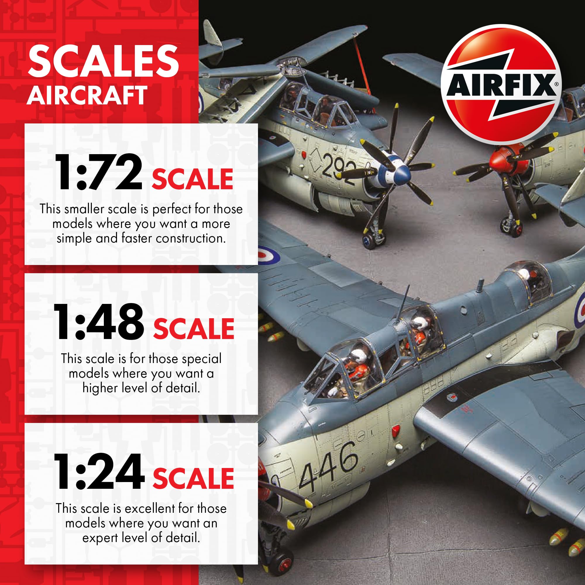 Airfix Supermarine Spitfire Mk.Vc & Bf109F-4 Dogfight Model Kit Set - 1:72 Scale