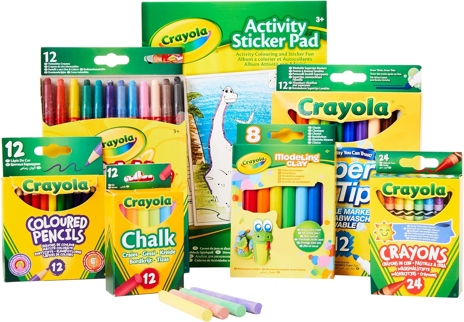 Crayola Colour and Create Tub - 90-Piece Art Set for Kids Ages 4-10