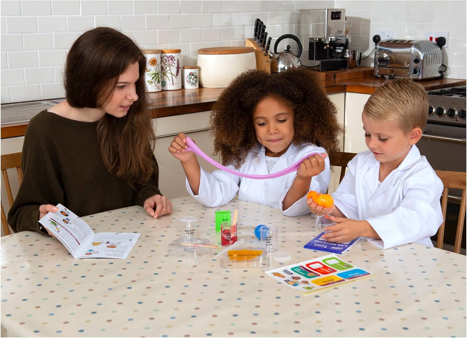 Galt Slime Lab Science Kit - STEM Learning Slime & Putty Experiments for Kids 5+