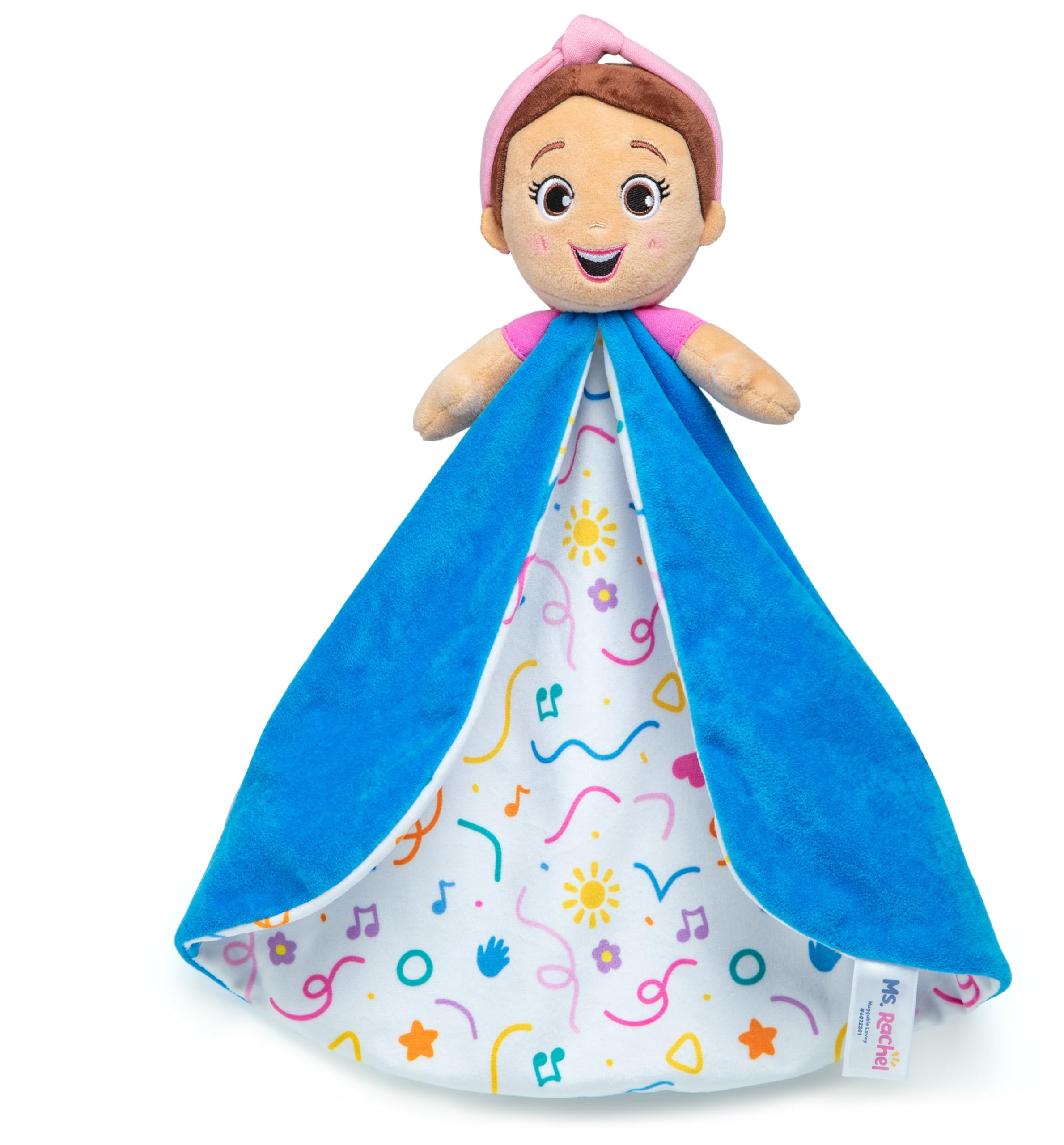 Ms. Rachel Huggable Lovey - Double-Sided Soft Security Blanket for Babies 3M+