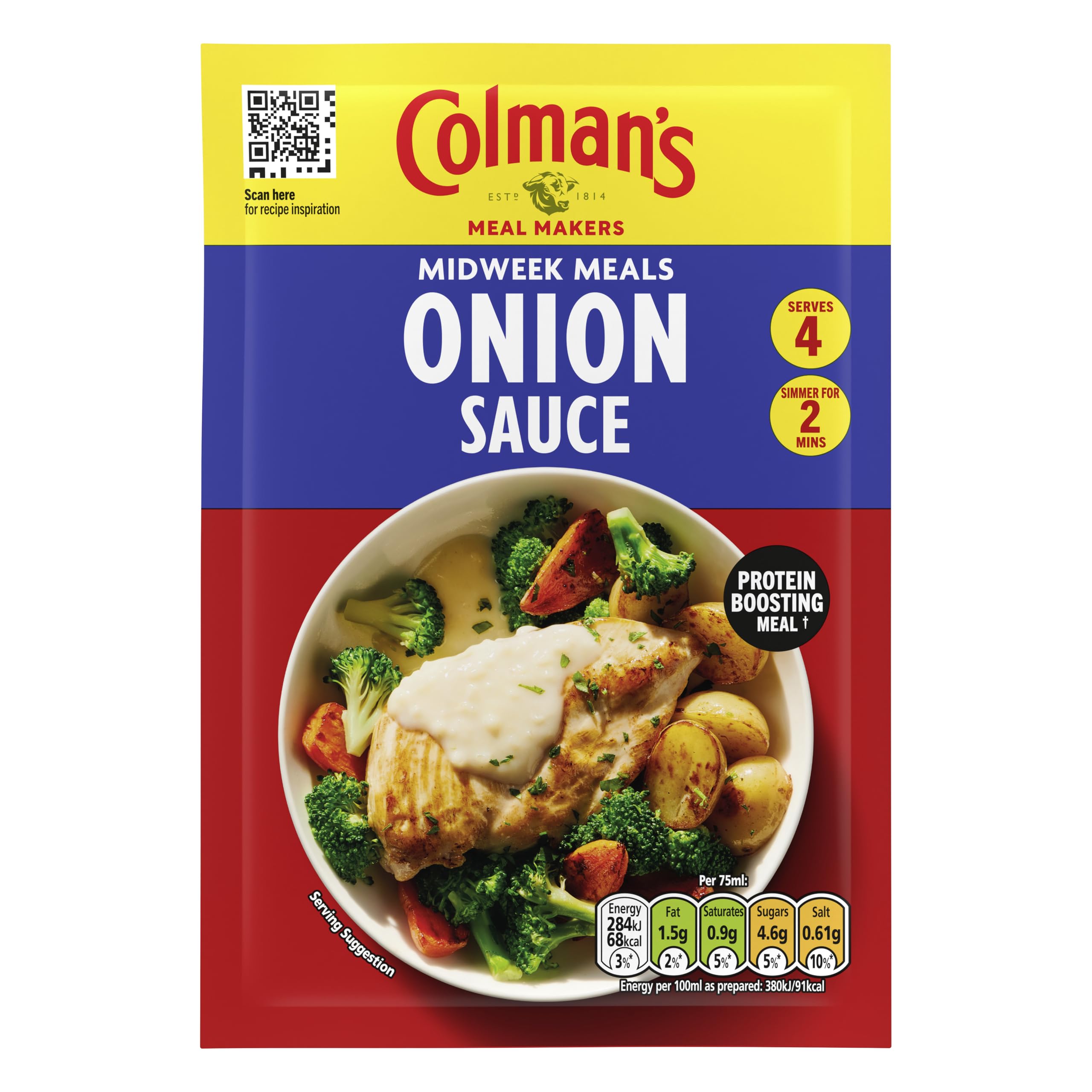 Colman's - Onion Sauce Mix with Herbs and Spices for Midweek Meals