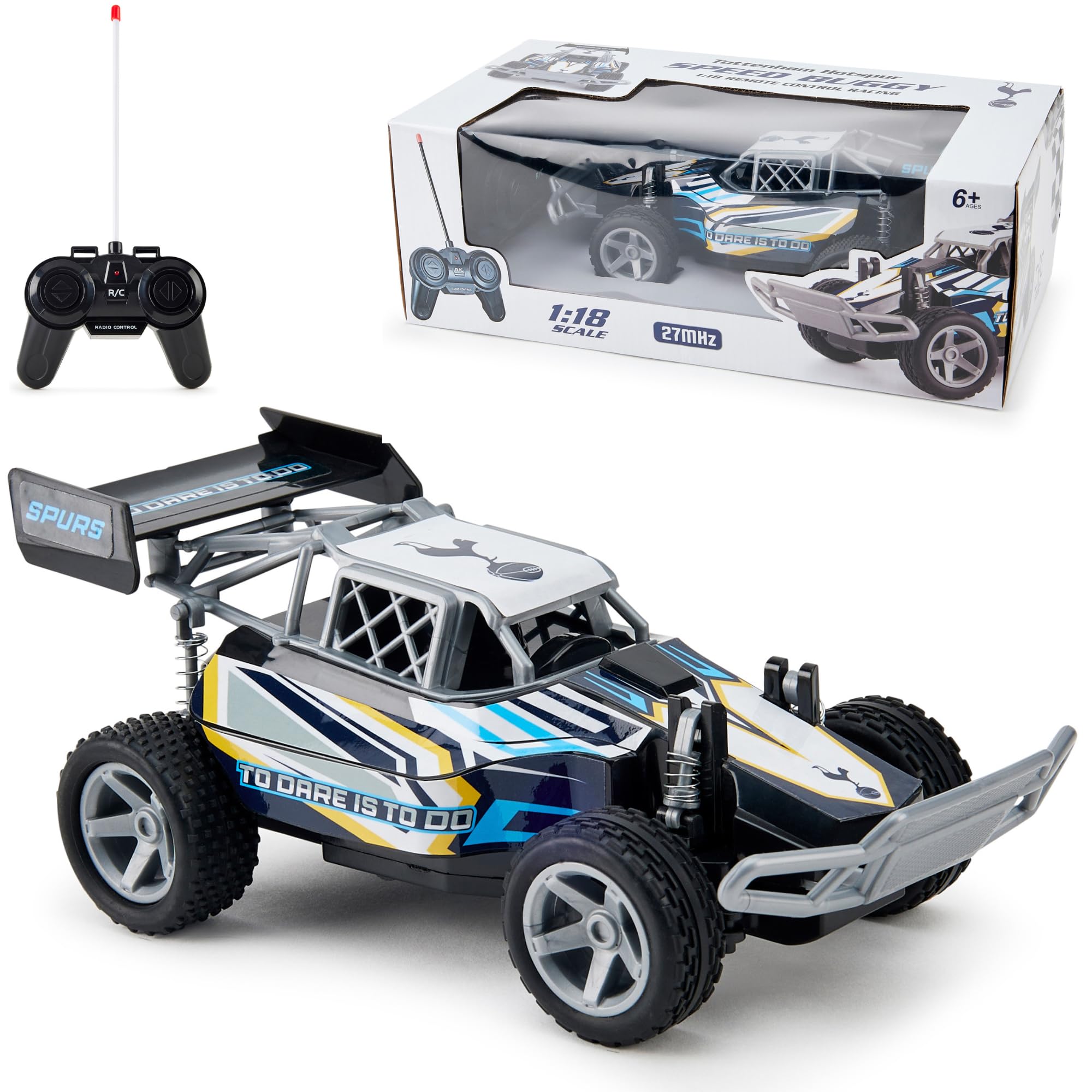 Tottenham Hotspur FC 1:18 RC Buggy - 2.4GHz Remote Controlled Vehicle for Kids