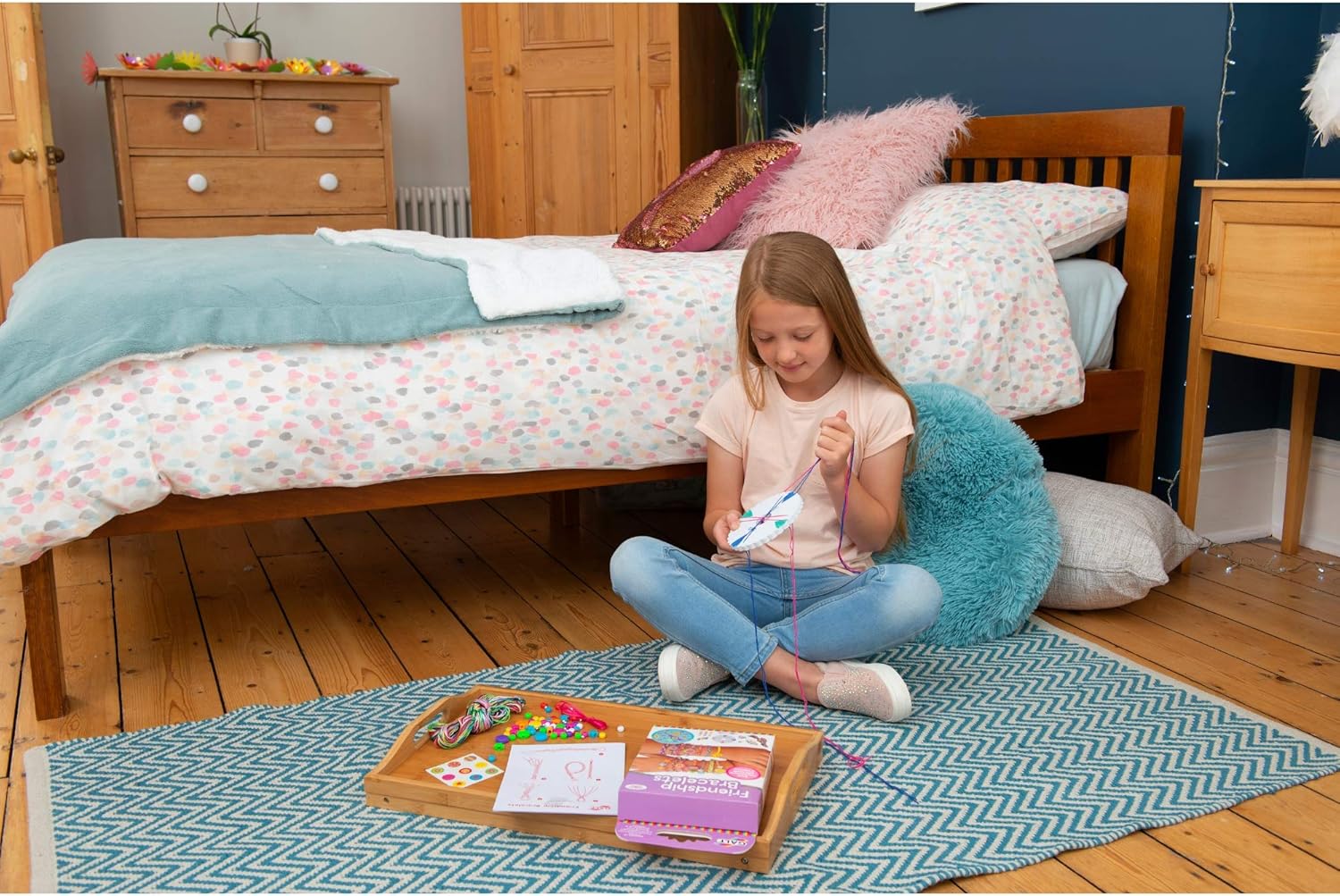 Galt Toys Friendship Bracelets Craft Kit - Plaited & Woven Bracelet Making for Kids Ages 7+