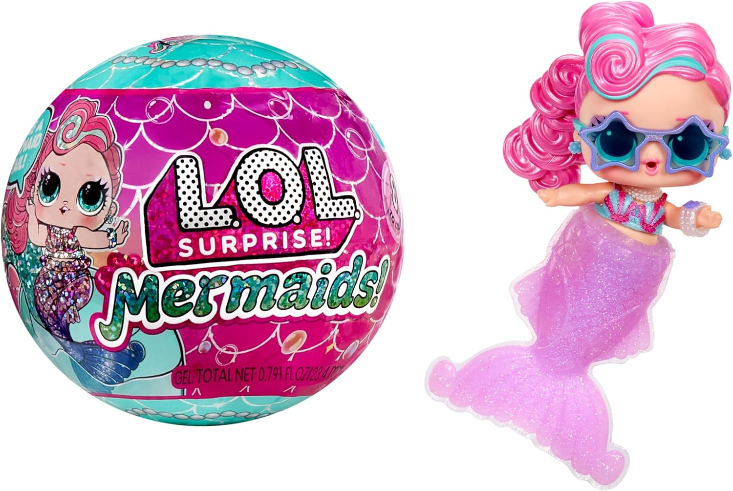 L.O.L. Surprise! Mermaids Tots - Colour Change Tail Fashion Dolls for Kids 4-8