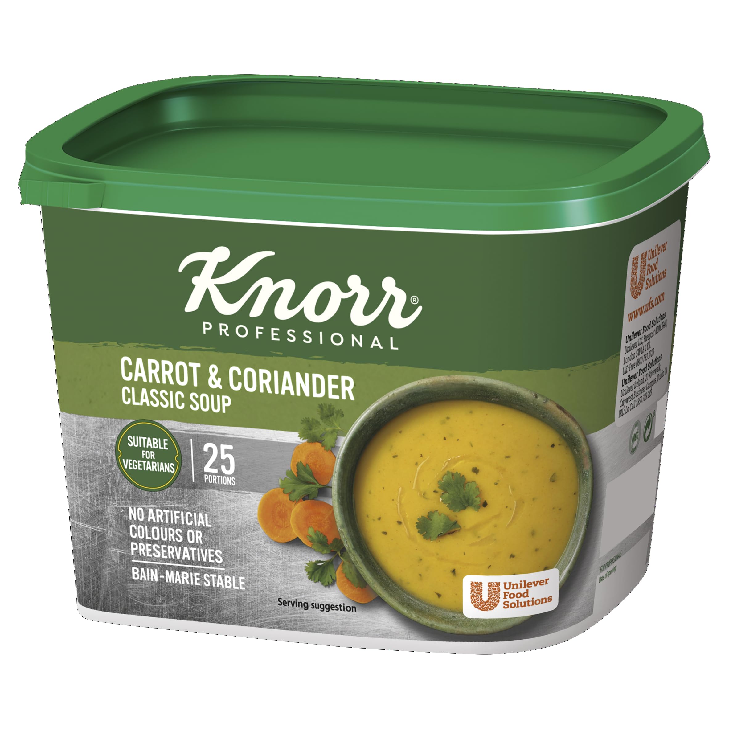 Knorr Classic Carrot and Coriander Soup Mix, 25 Portions (Makes 4.25L)