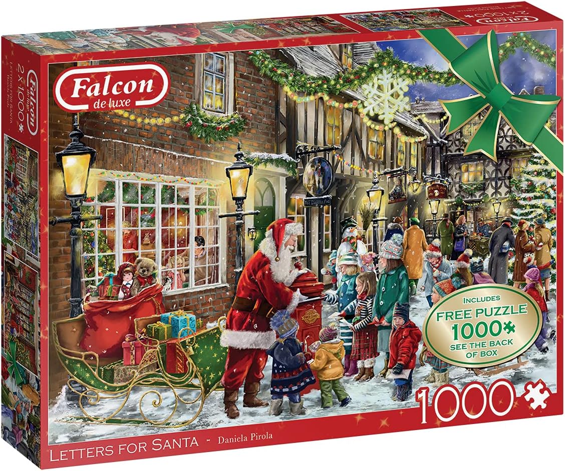 Falcon de luxe - Letters for Santa 1000-Piece Jigsaw Puzzle (2-Pack)