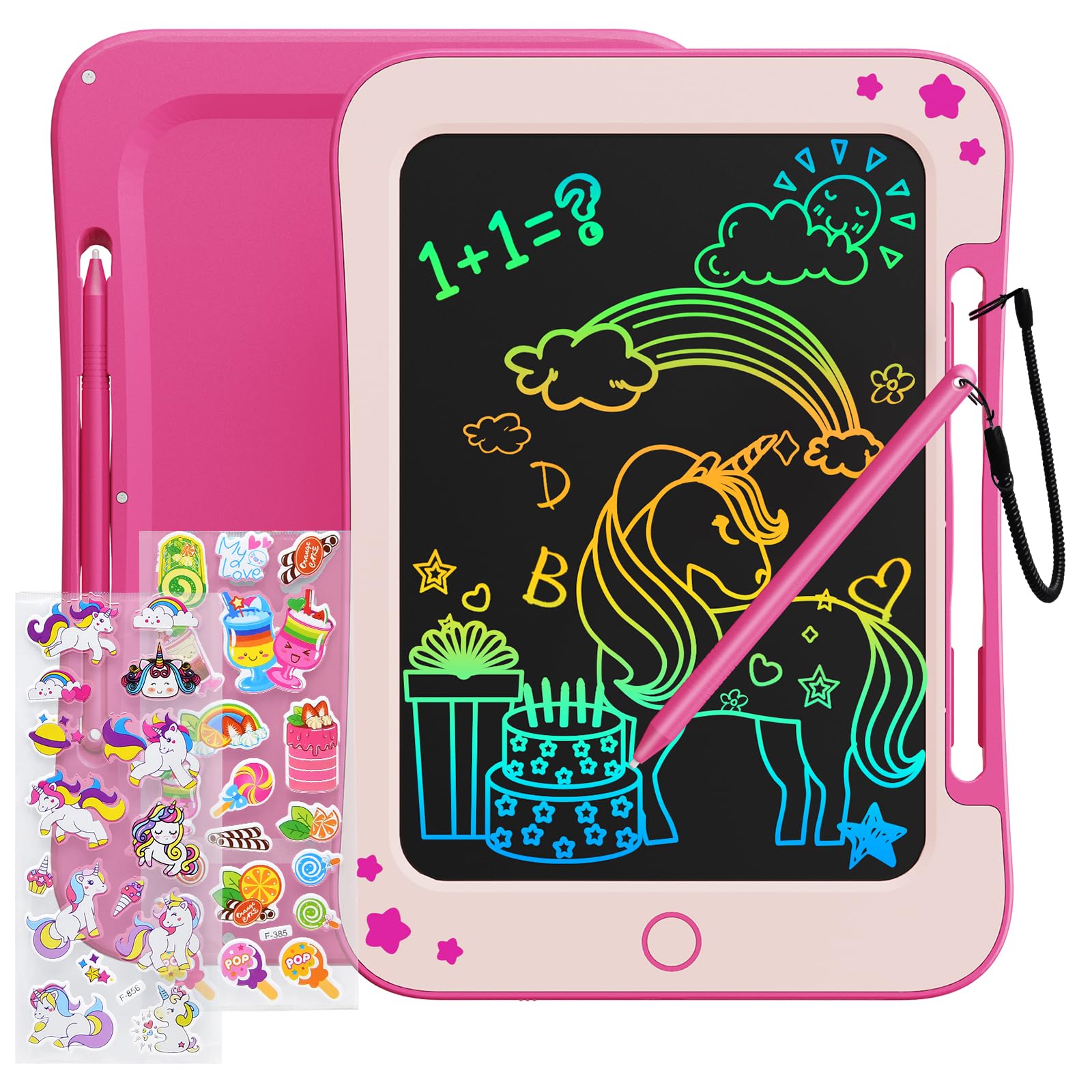TEKFUN 8.5 Inch LCD Writing Tablet for Kids - Educational Drawing Board for 3-8 Year Olds