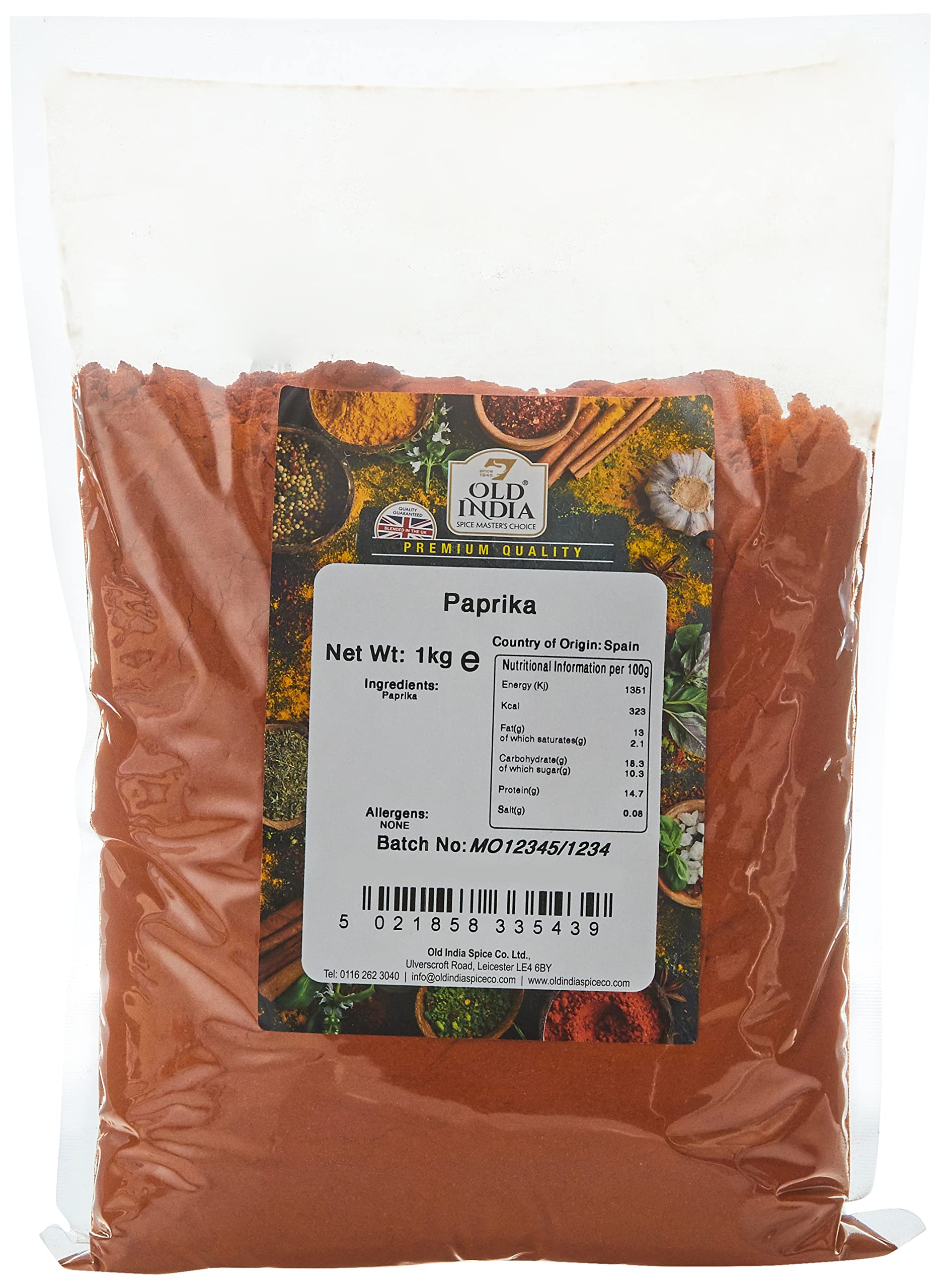 Old India Paprika 1 Kg - Natural Spices & Seasonings