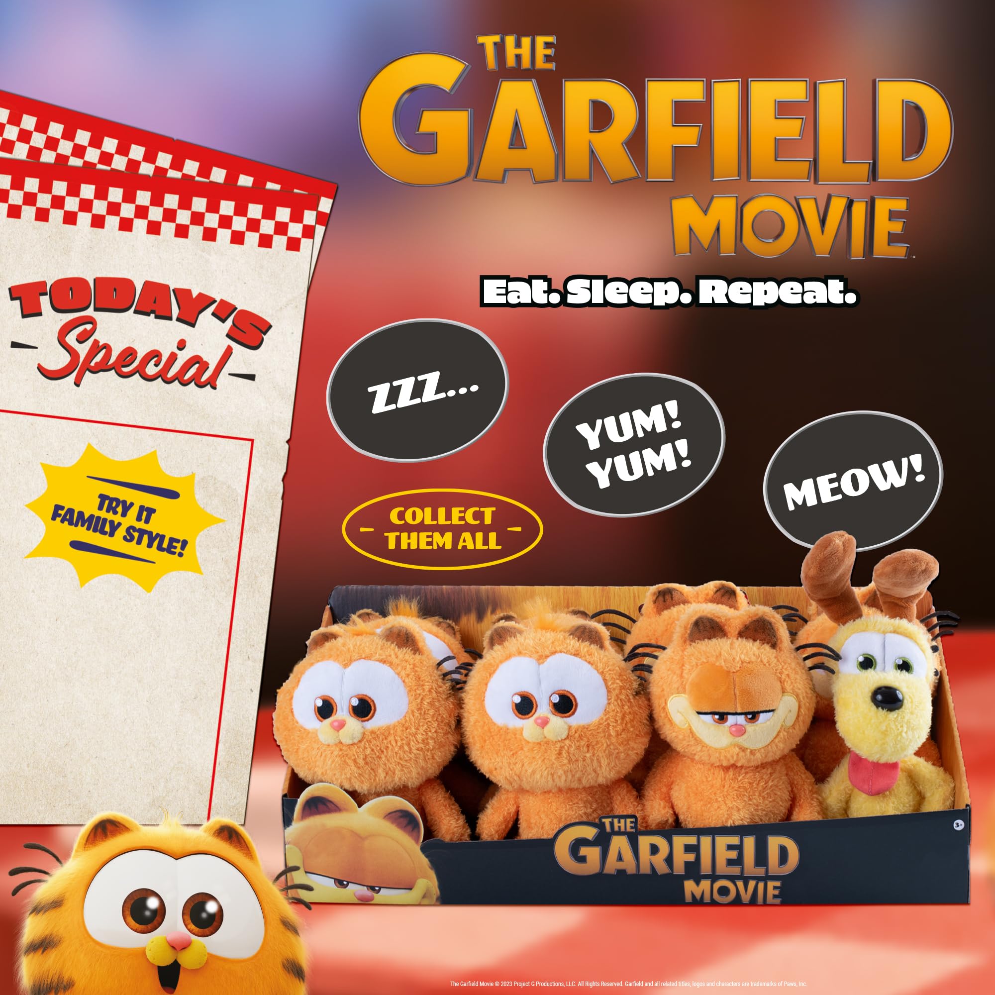 Baby Garfield 8" Plush - Soft Stuffed Animal from The Garfield Movie