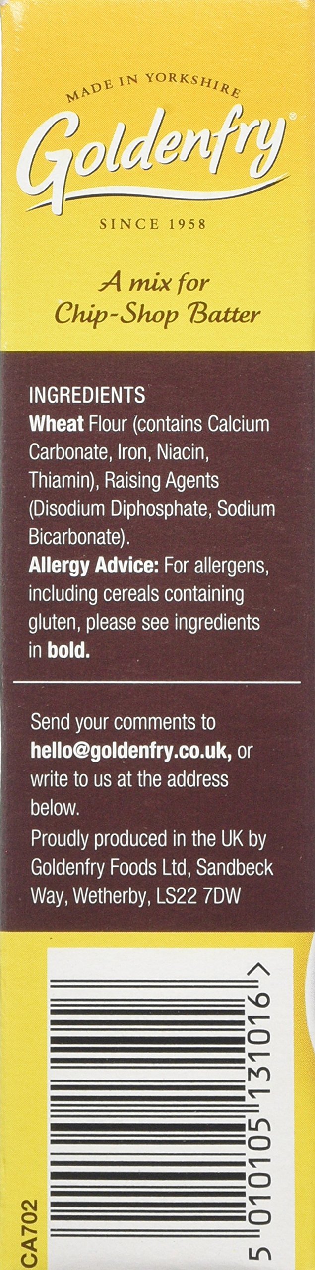 Goldenfry Original Chip-Shop Batter Mix, 170g, Pack of 12